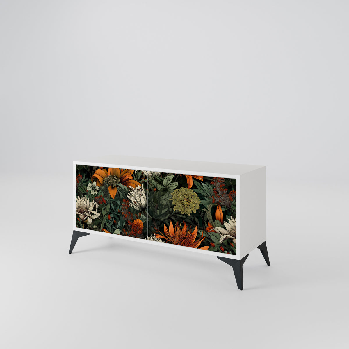 MIDNIGHT SPROUT Compact 2-Door TV Cabinet