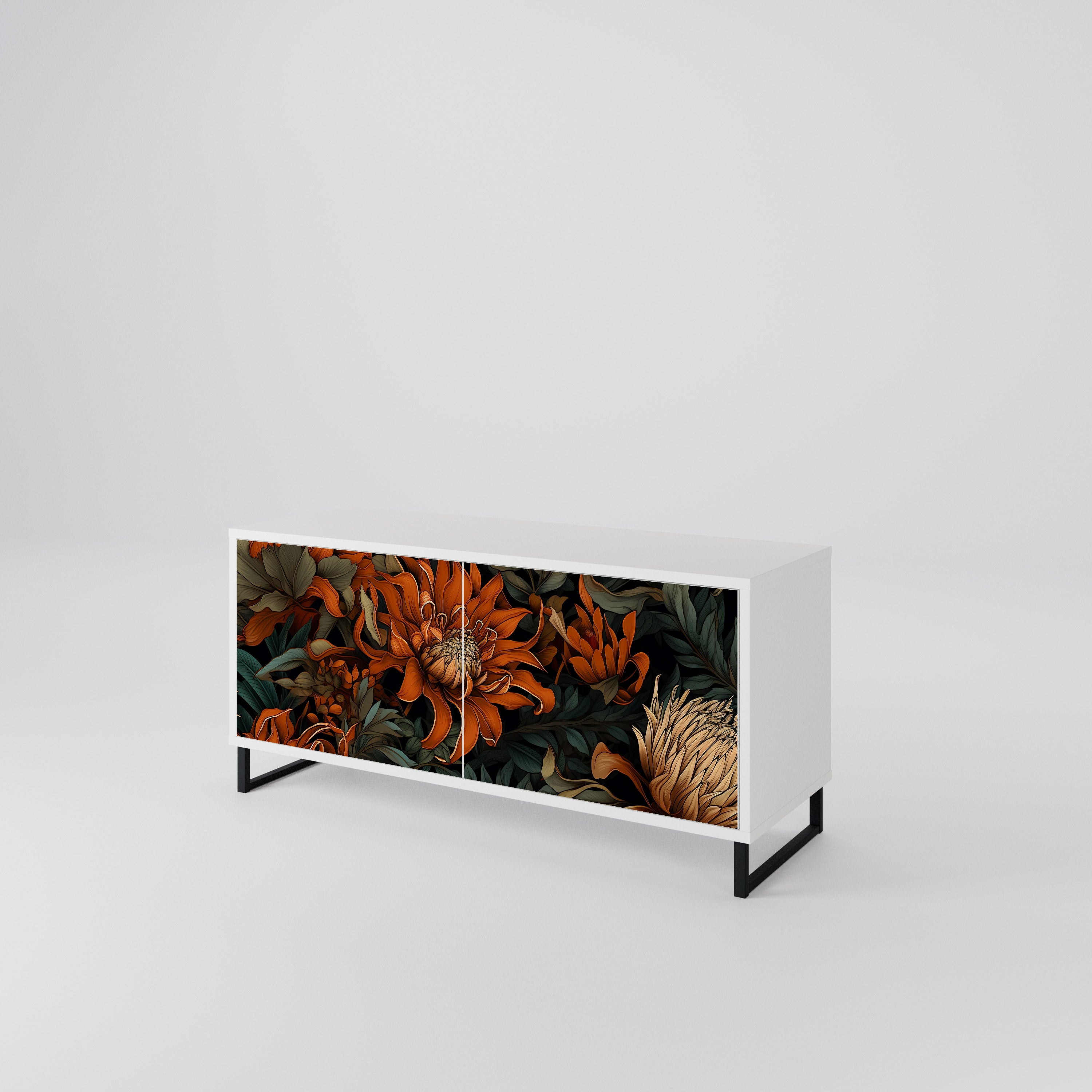DAWN BLOOM Compact 2-Door TV Cabinet