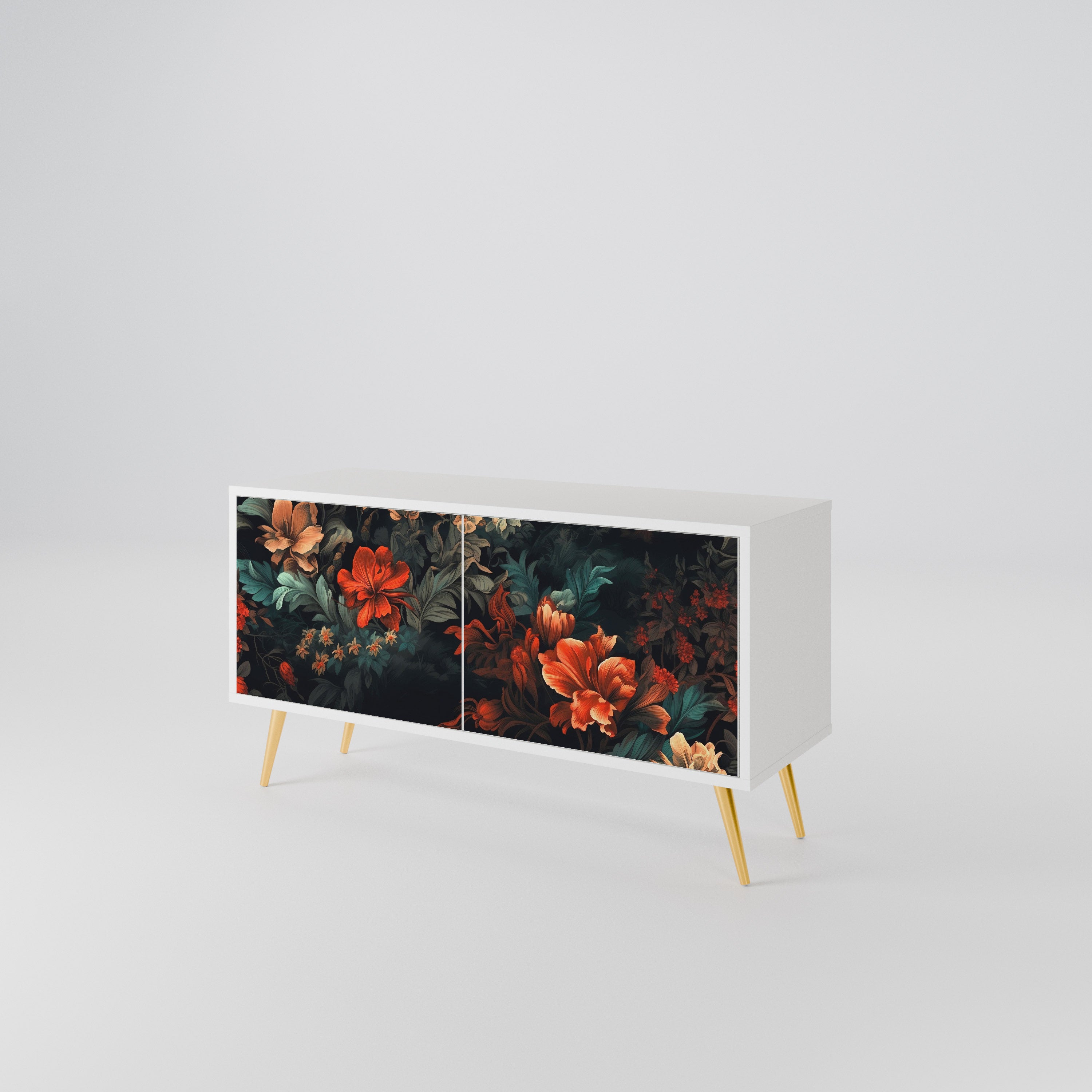 IMAGINARY BLOSSOM Compact 2-Door TV Cabinet