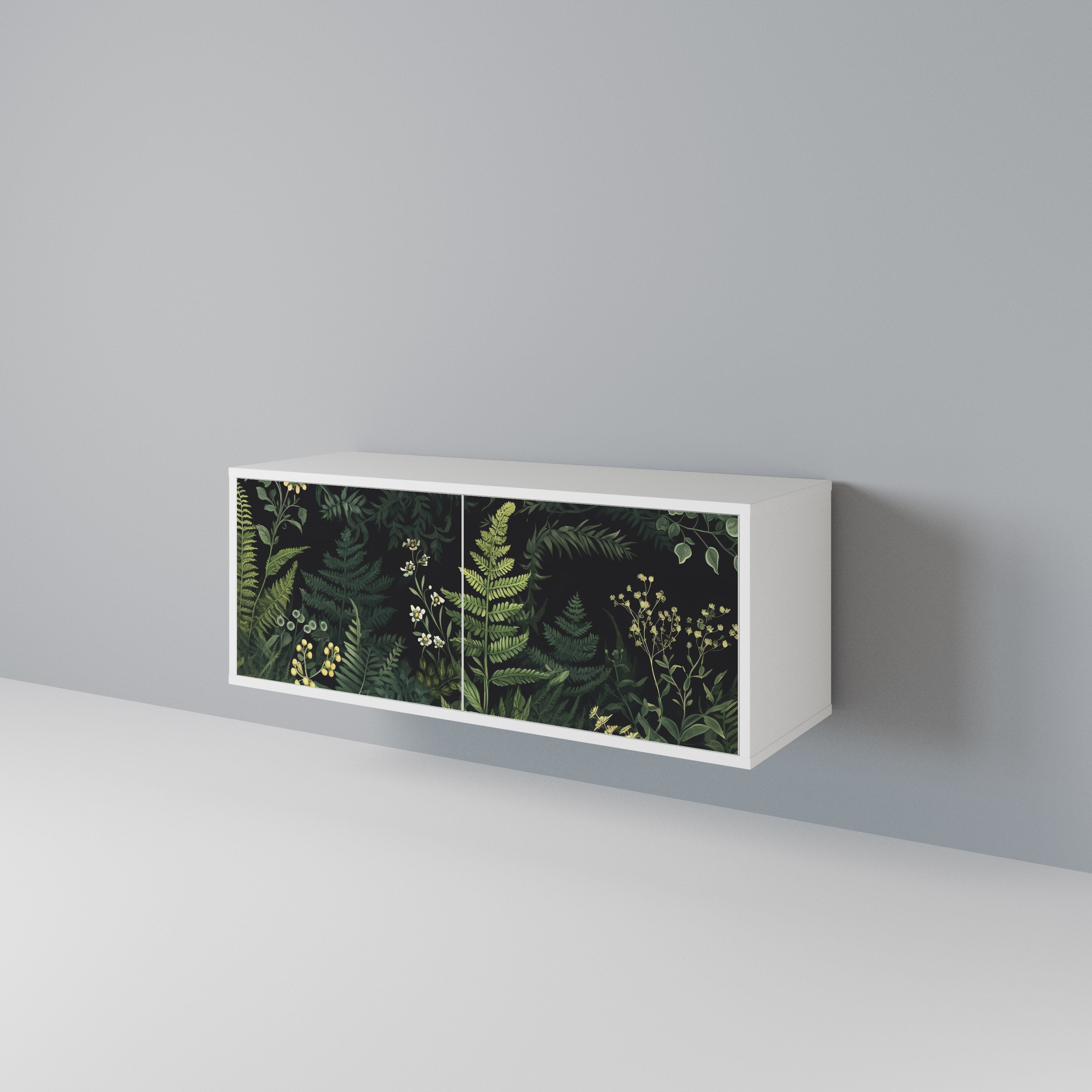 FERN FLOWERS Compact 2-Door TV Cabinet