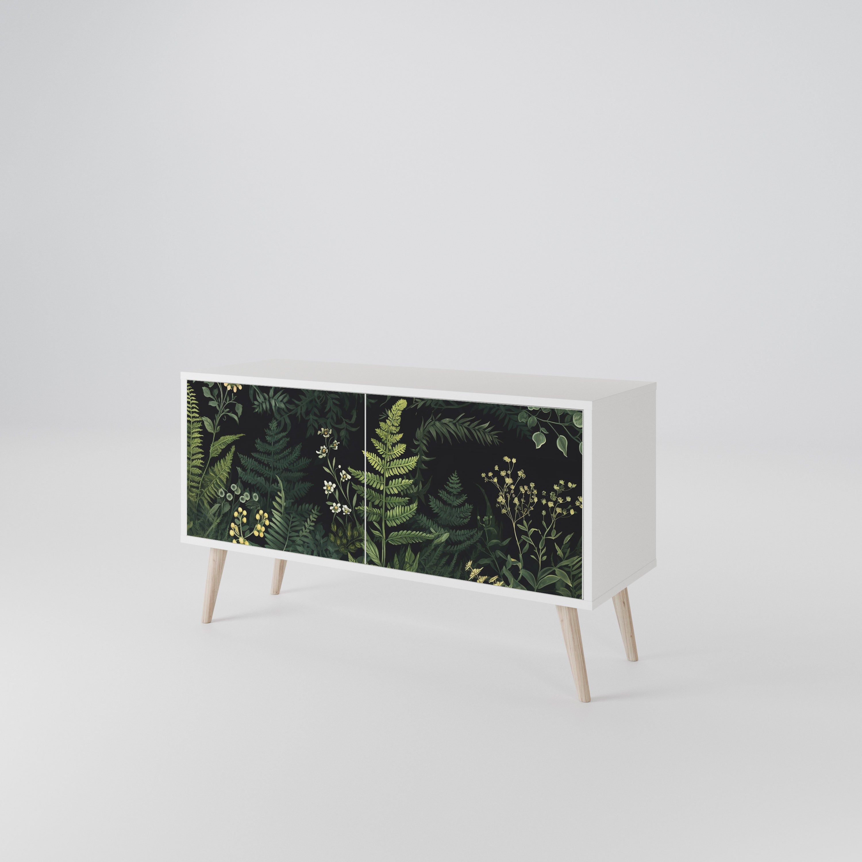 FERN FLOWERS Compact 2-Door TV Cabinet