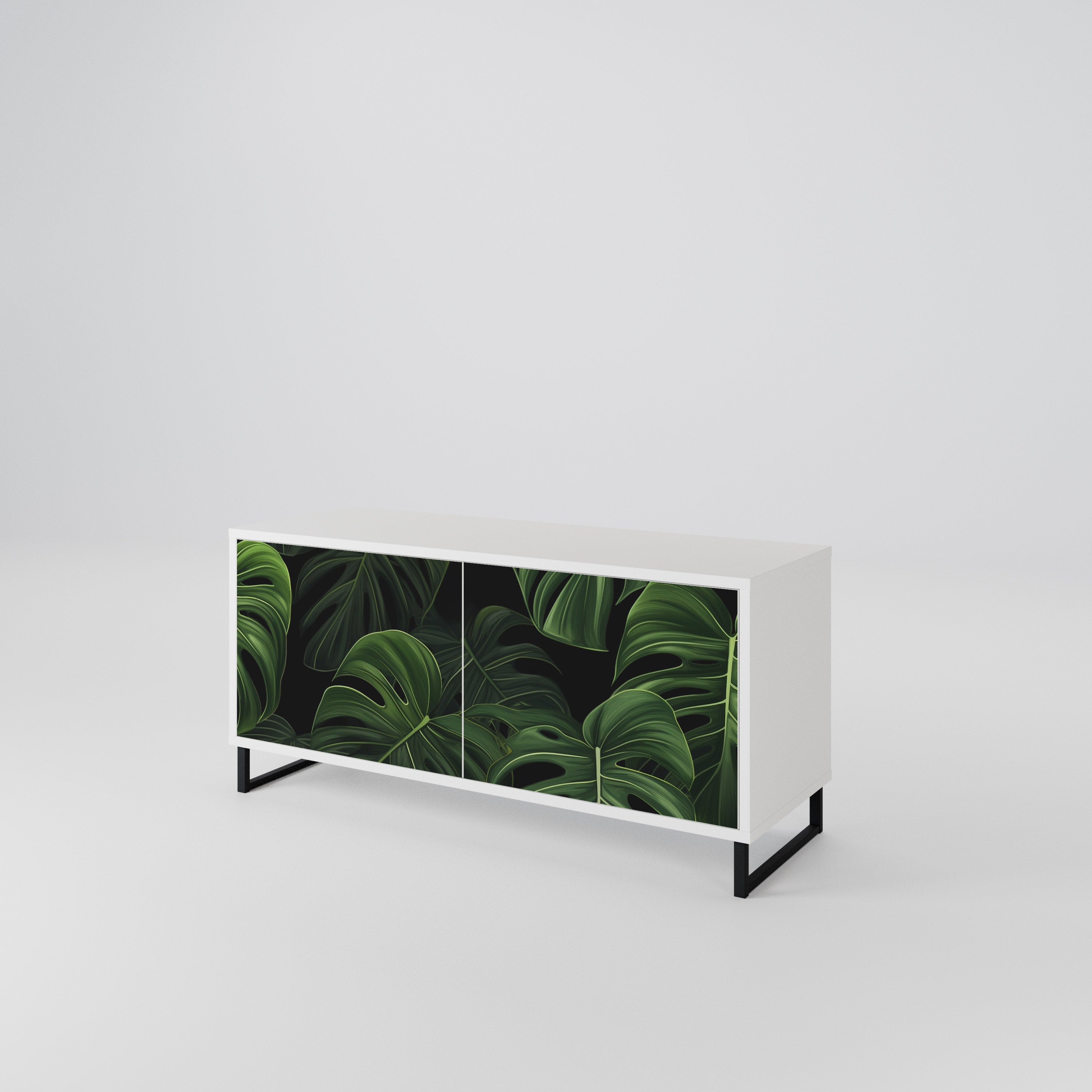 INFINITE MONSTERA Compact 2-Door TV Cabinet