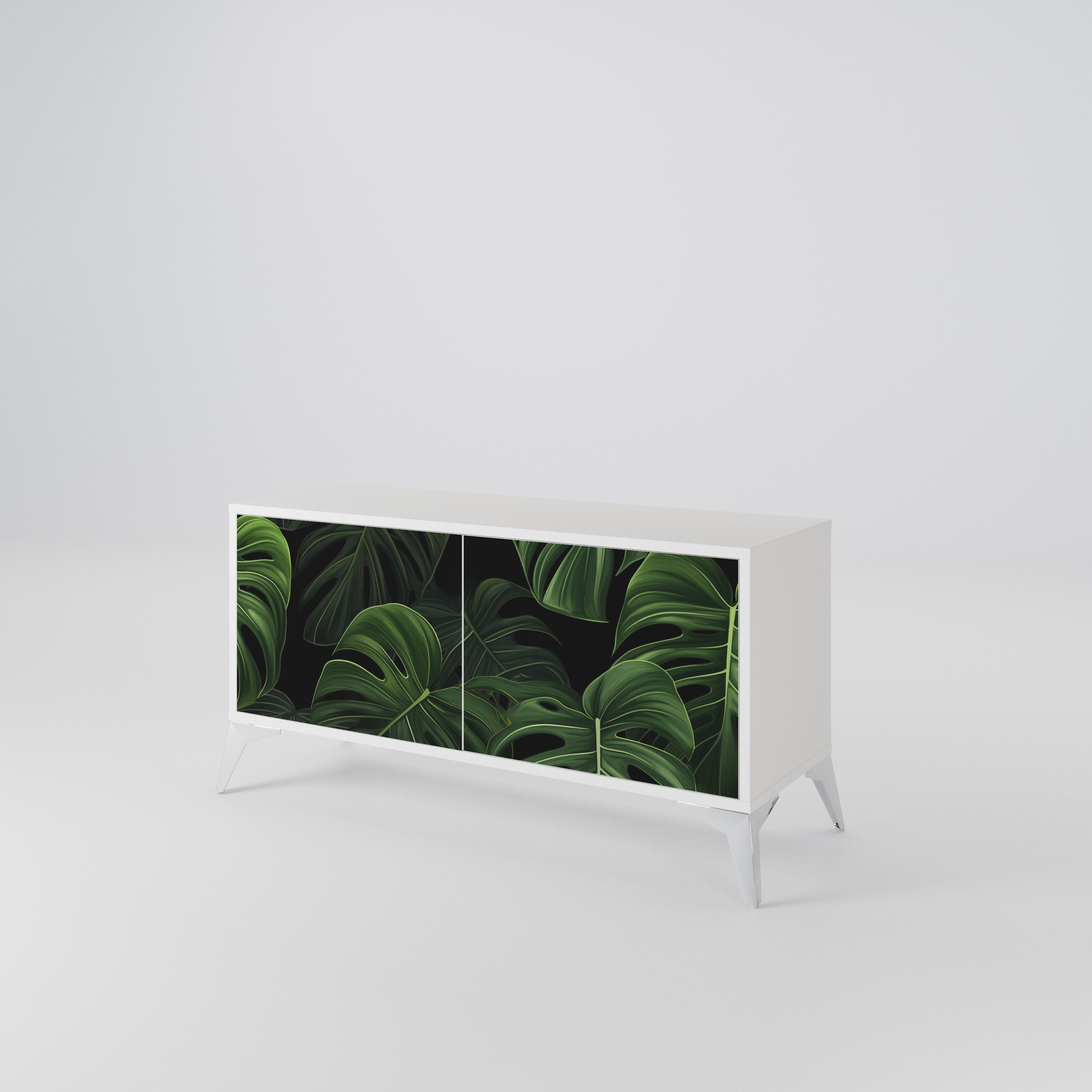 INFINITE MONSTERA Compact 2-Door TV Cabinet