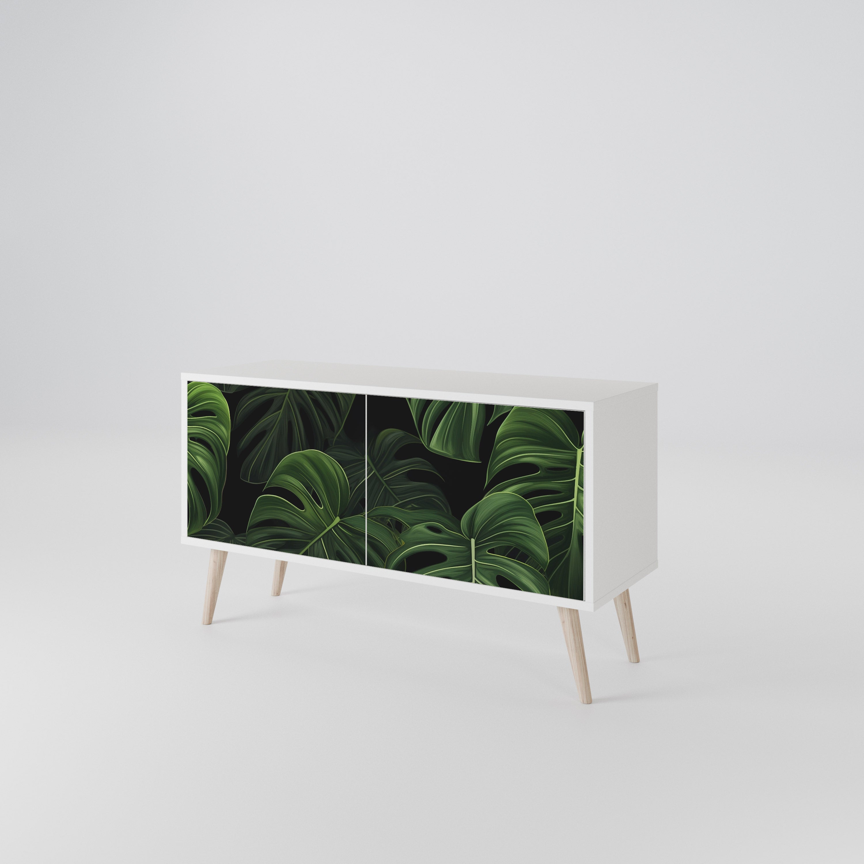 INFINITE MONSTERA Compact 2-Door TV Cabinet