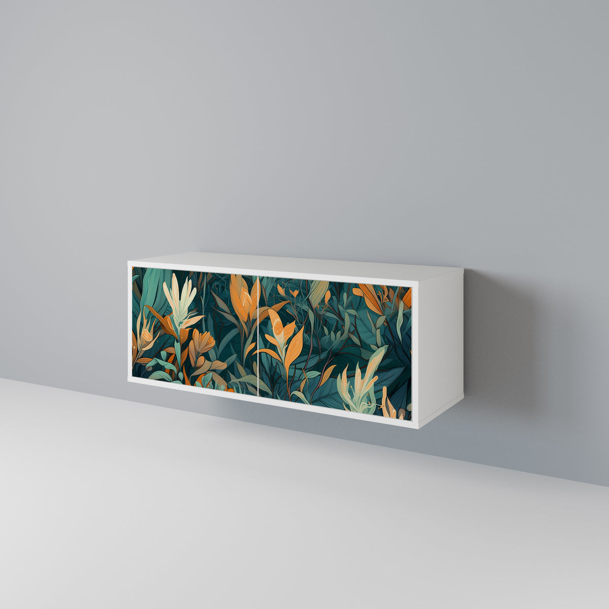 FLORAL SERENITY Συμπαγές έπιπλο τηλεόρασης 2-θυρών