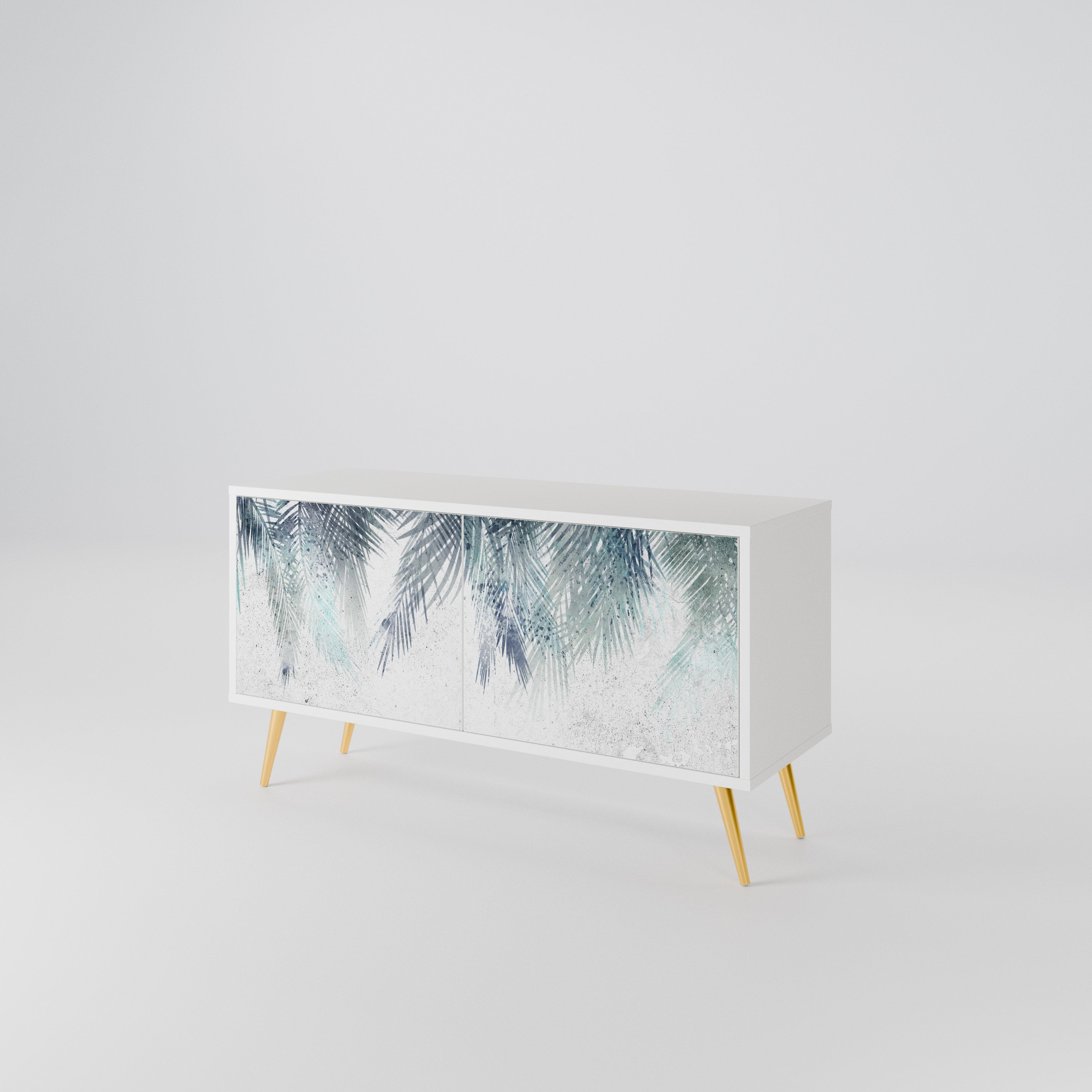 PALM VEIL Compact 2-Door TV Cabinet