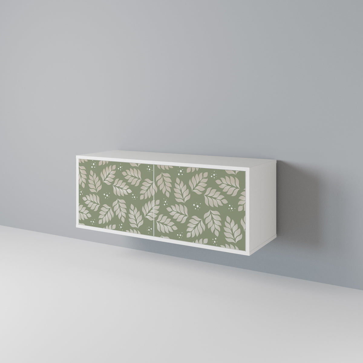 LEAVES ON GREEN Compact 2-Door TV Cabinet