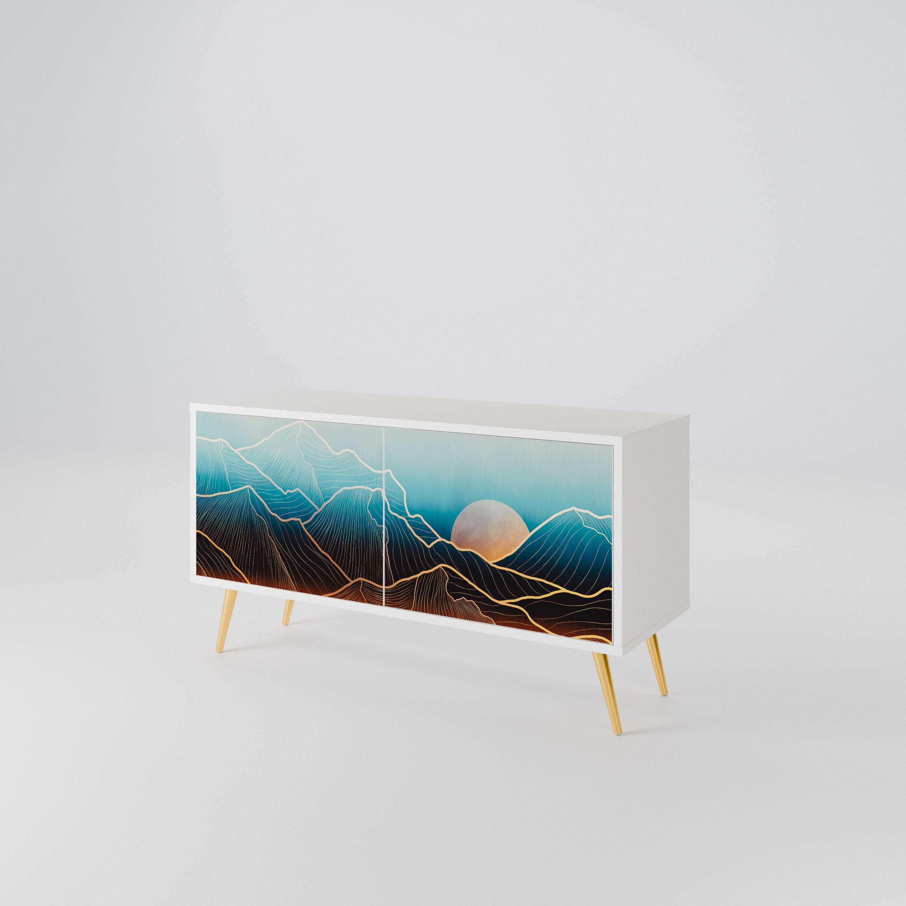 LUNAR SECRETS Compact 2-Door TV Cabinet