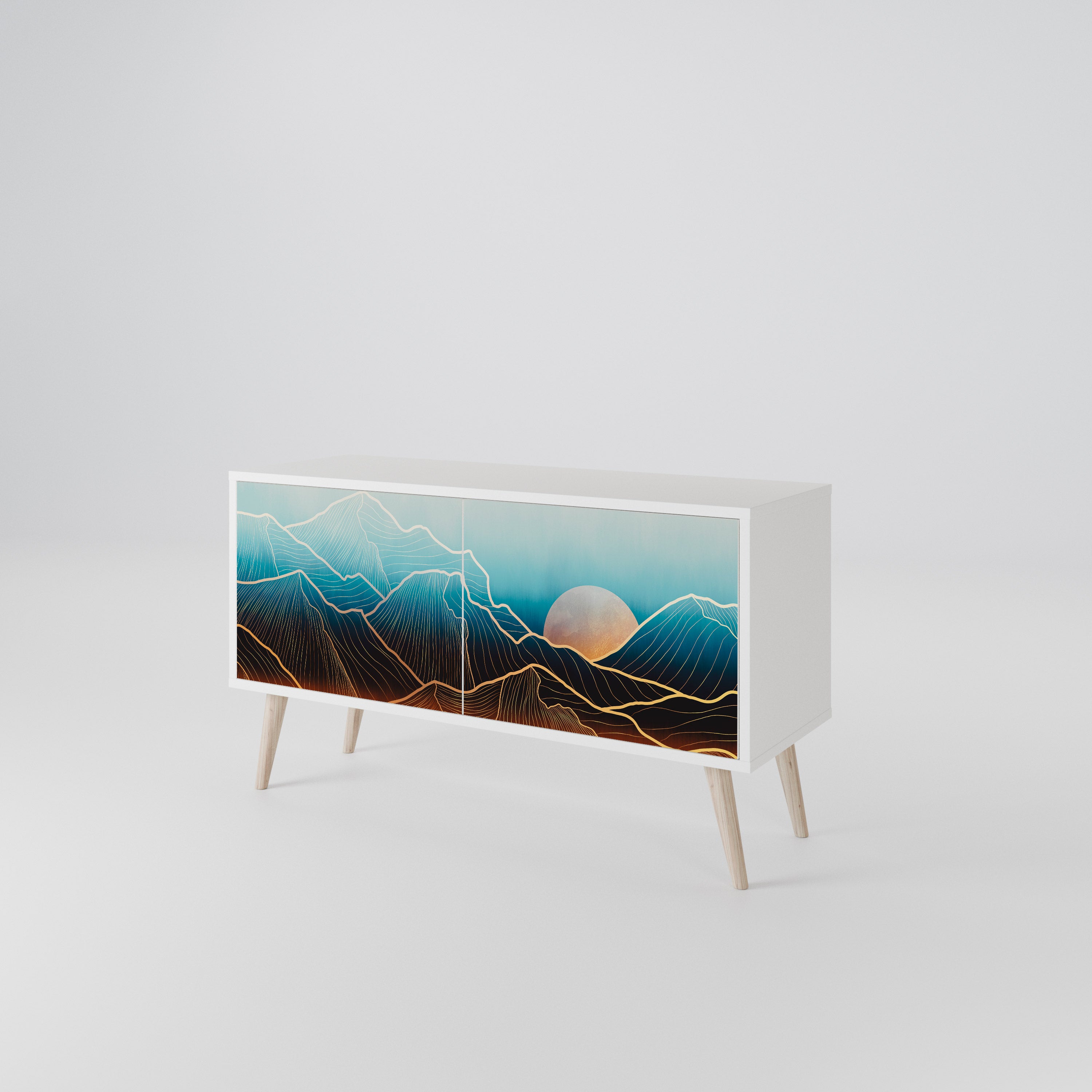 LUNAR SECRETS Compact 2-Door TV Cabinet