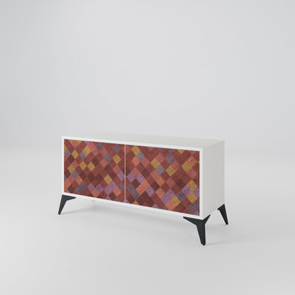 PAINTED SQUARES Συμπαγές έπιπλο τηλεόρασης 2-θυρών