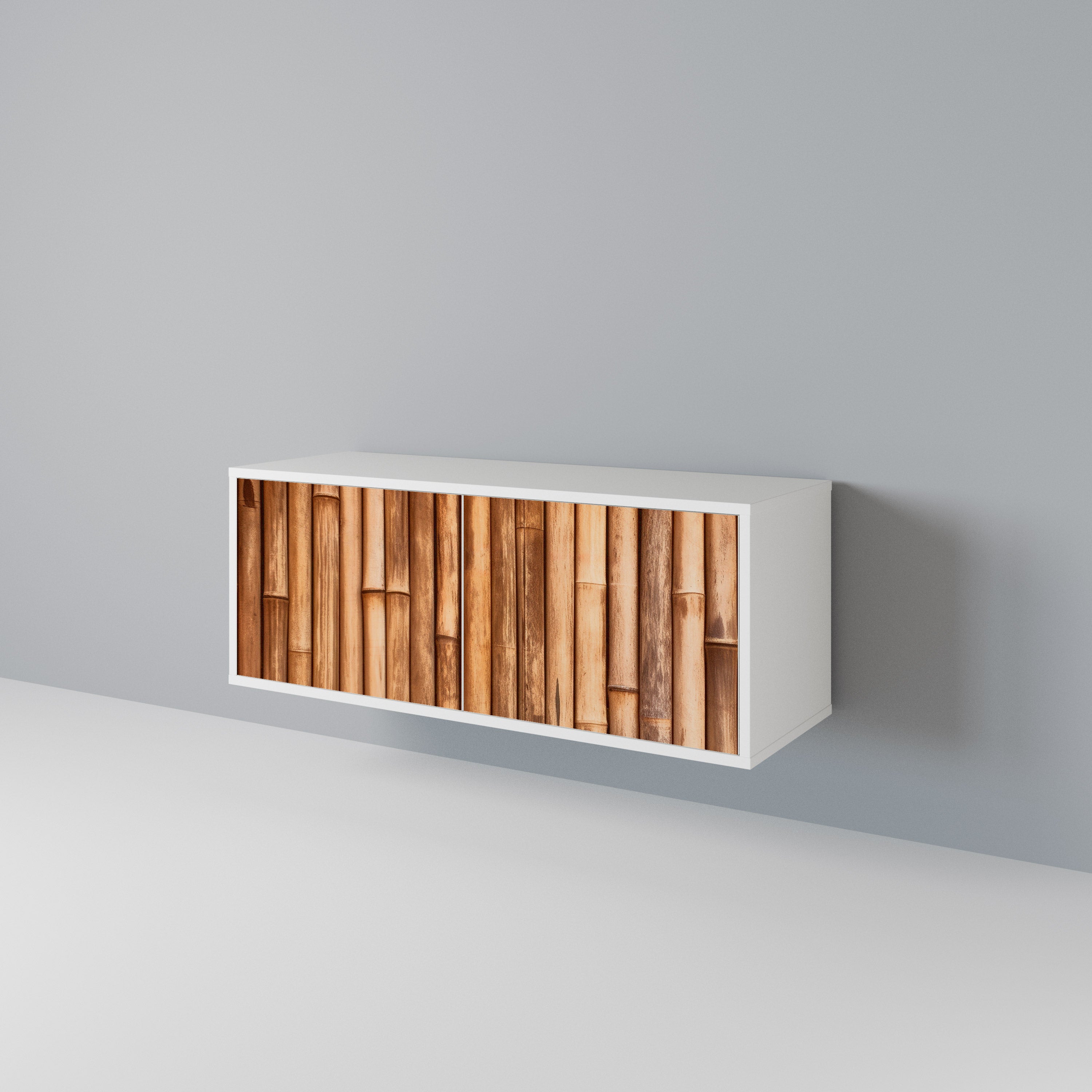 NATURAL WOOD Συμπαγές έπιπλο τηλεόρασης 2-θυρών