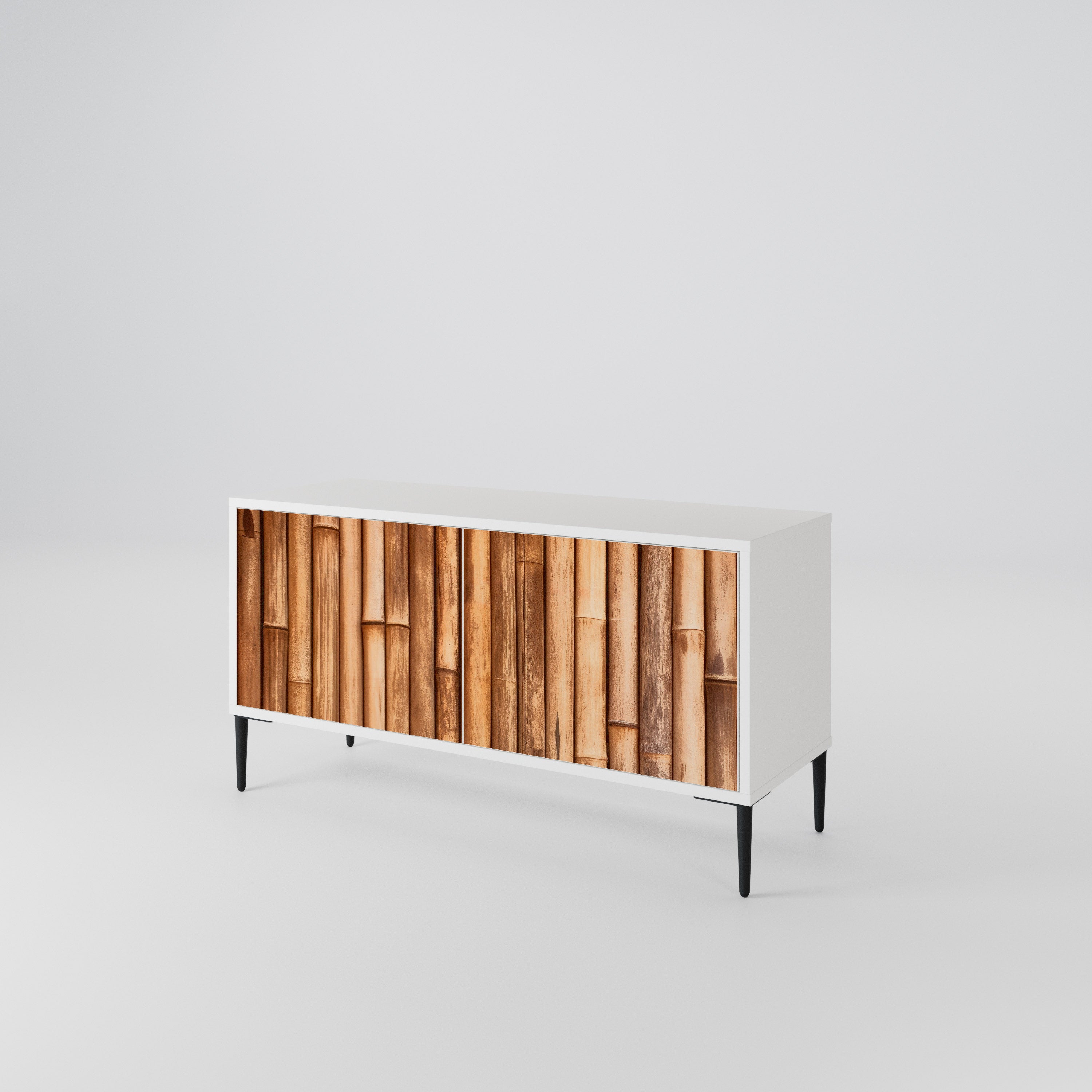NATURAL WOOD Συμπαγές έπιπλο τηλεόρασης 2-θυρών