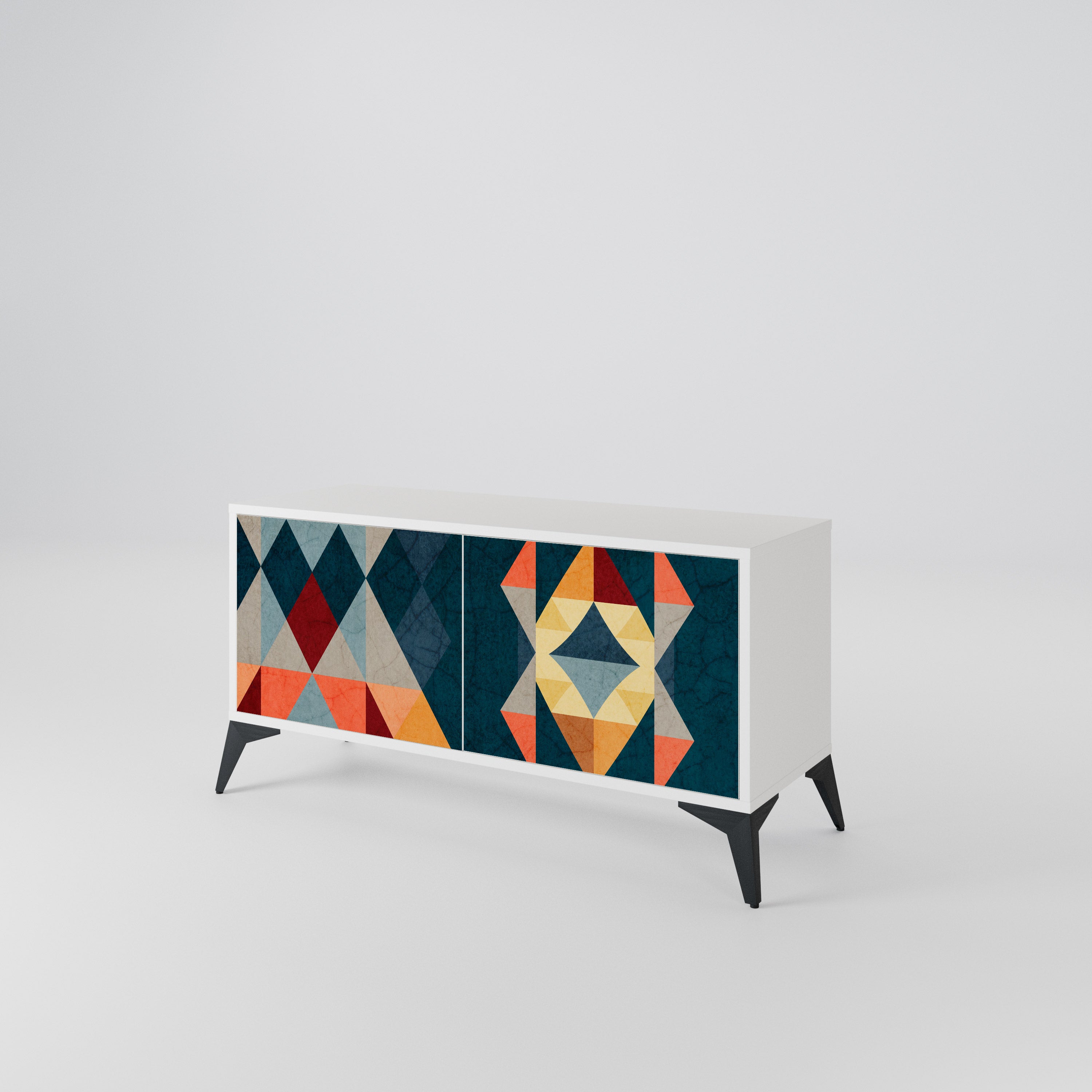 CRACKED ILLUSION Συμπαγές έπιπλο τηλεόρασης 2-θυρών