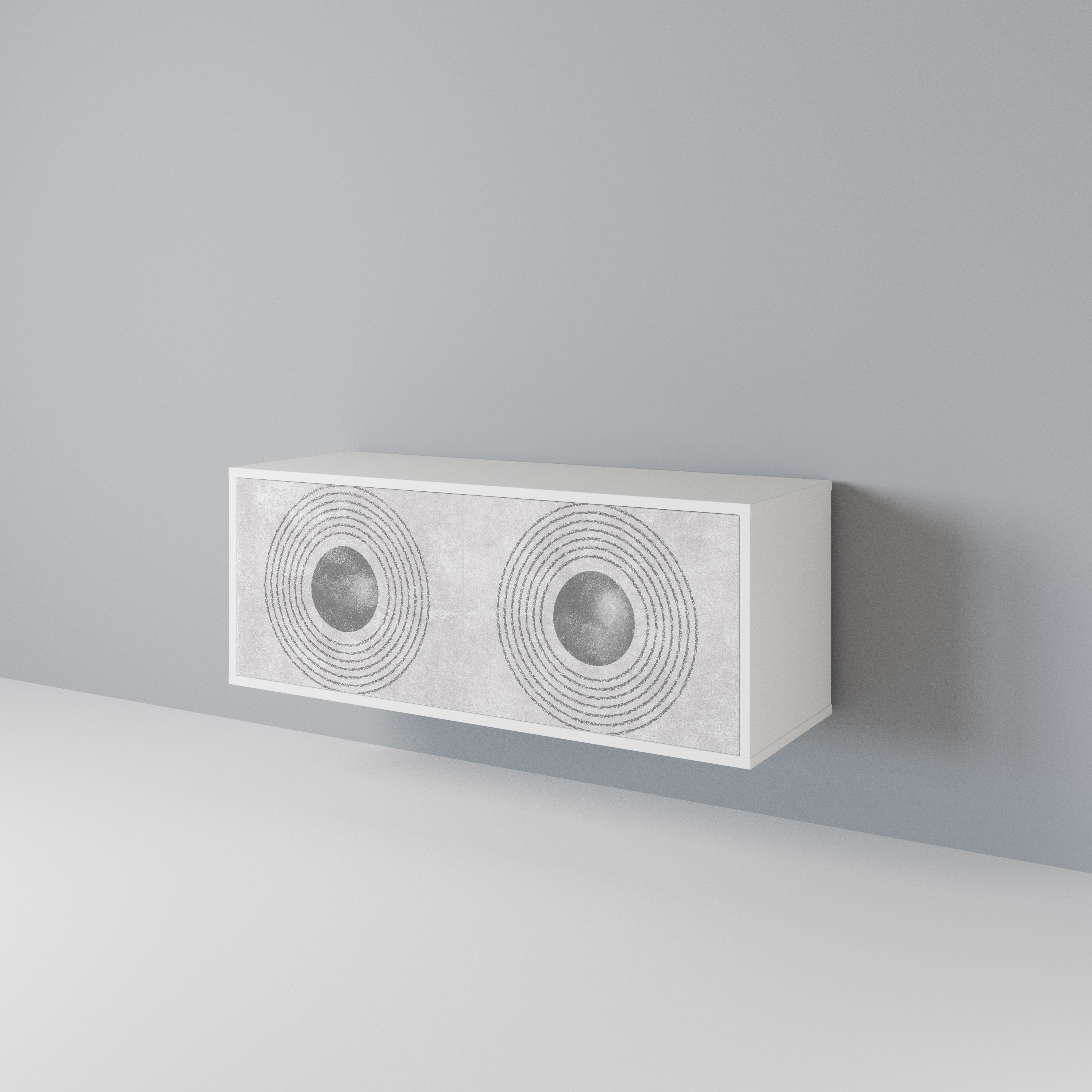 SOLID CIRCLES Συμπαγές έπιπλο τηλεόρασης 2-θυρών