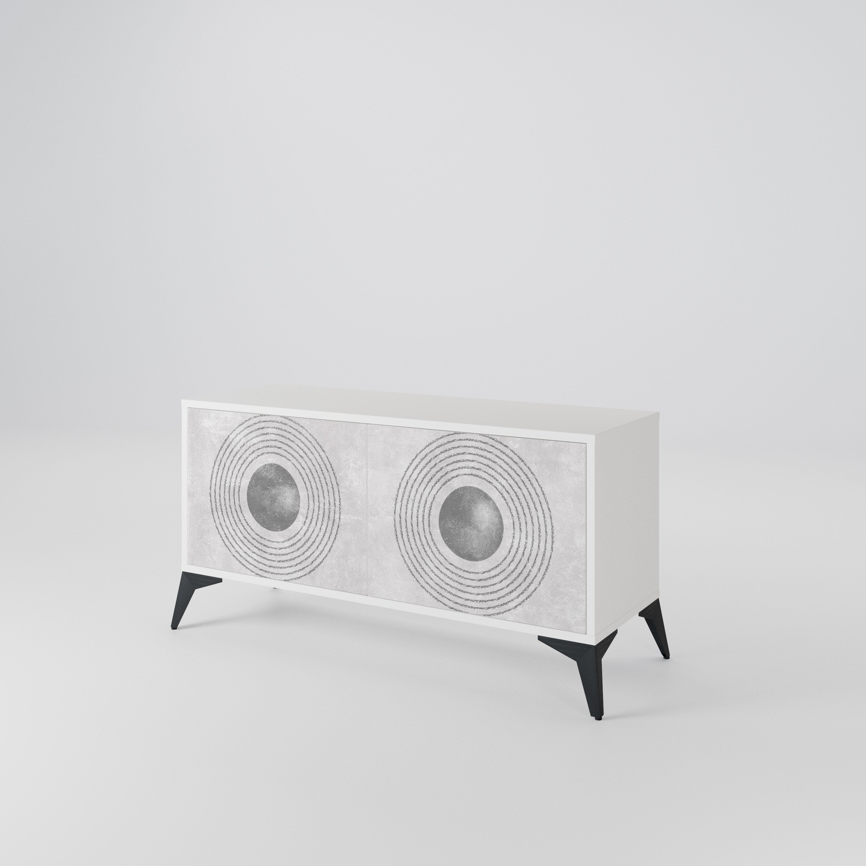 SOLID CIRCLES Συμπαγές έπιπλο τηλεόρασης 2-θυρών