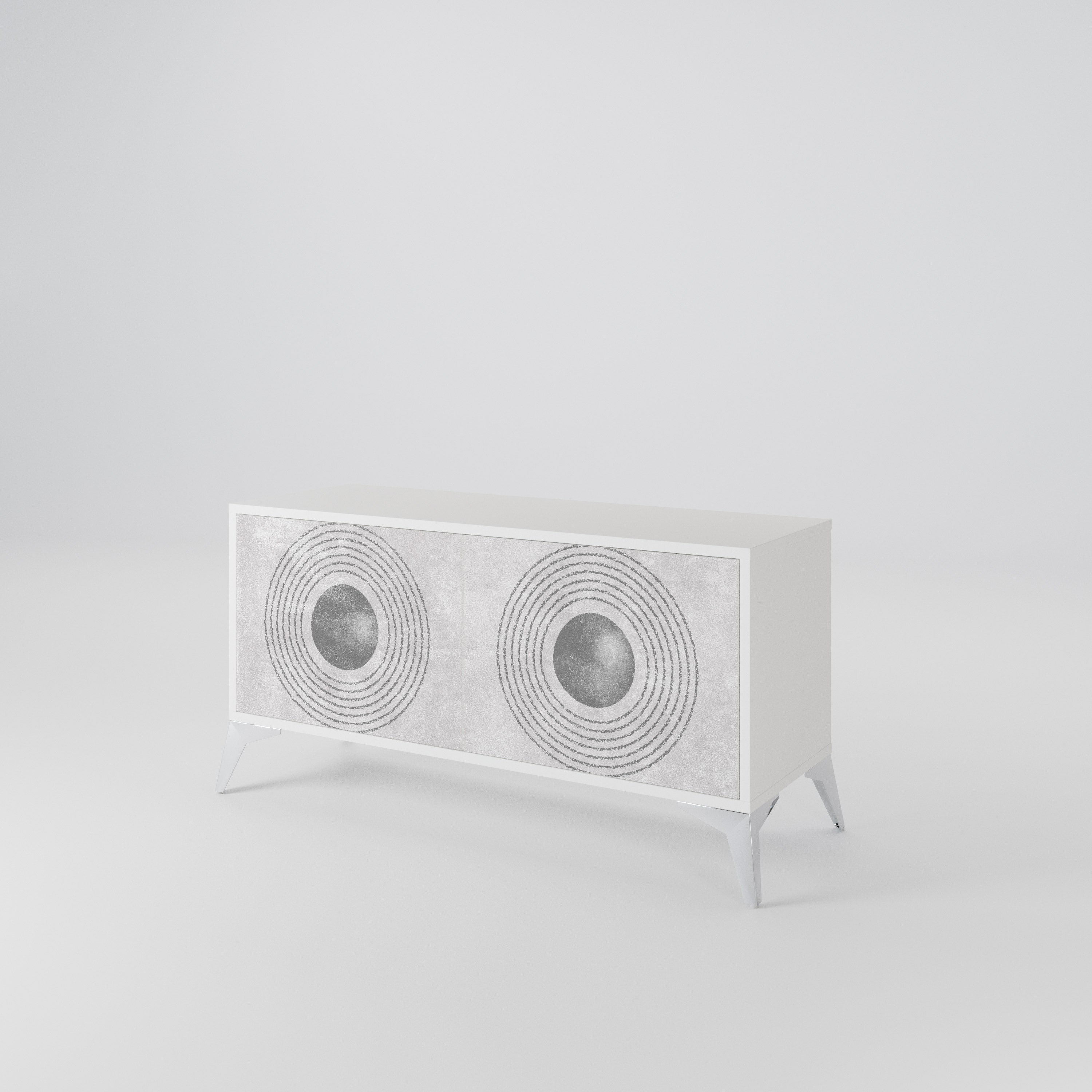 SOLID CIRCLES Συμπαγές έπιπλο τηλεόρασης 2-θυρών