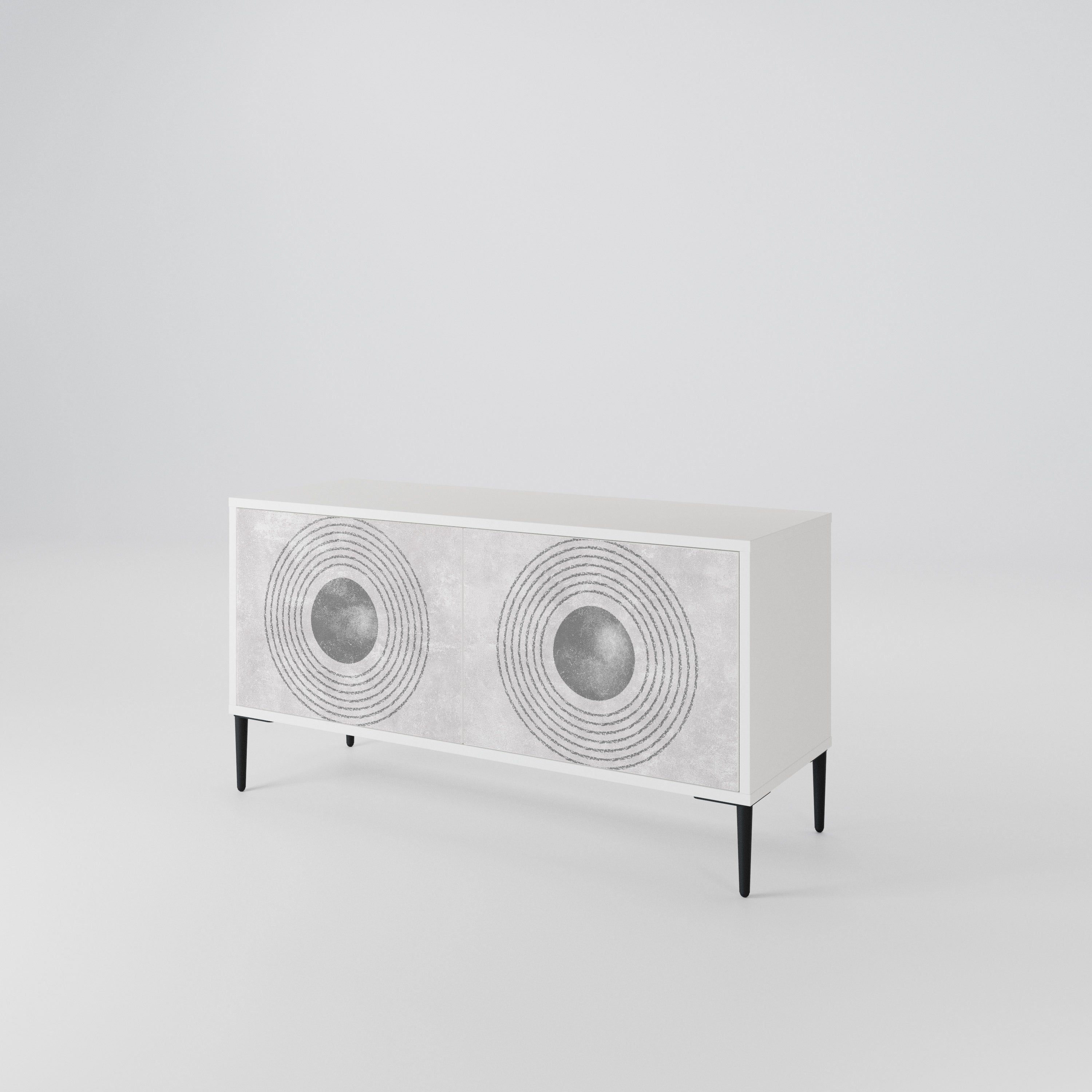 SOLID CIRCLES Συμπαγές έπιπλο τηλεόρασης 2-θυρών