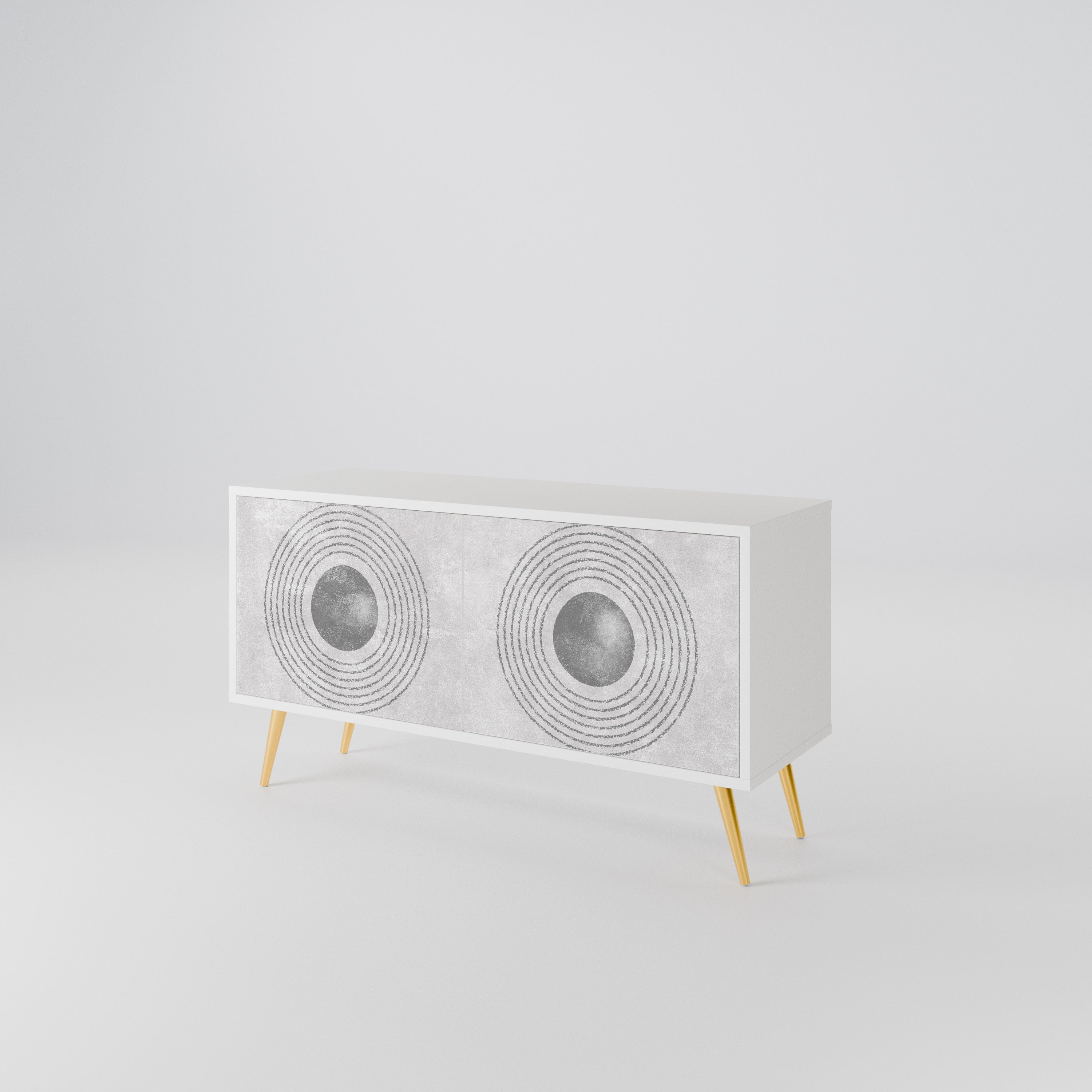 SOLID CIRCLES Συμπαγές έπιπλο τηλεόρασης 2-θυρών