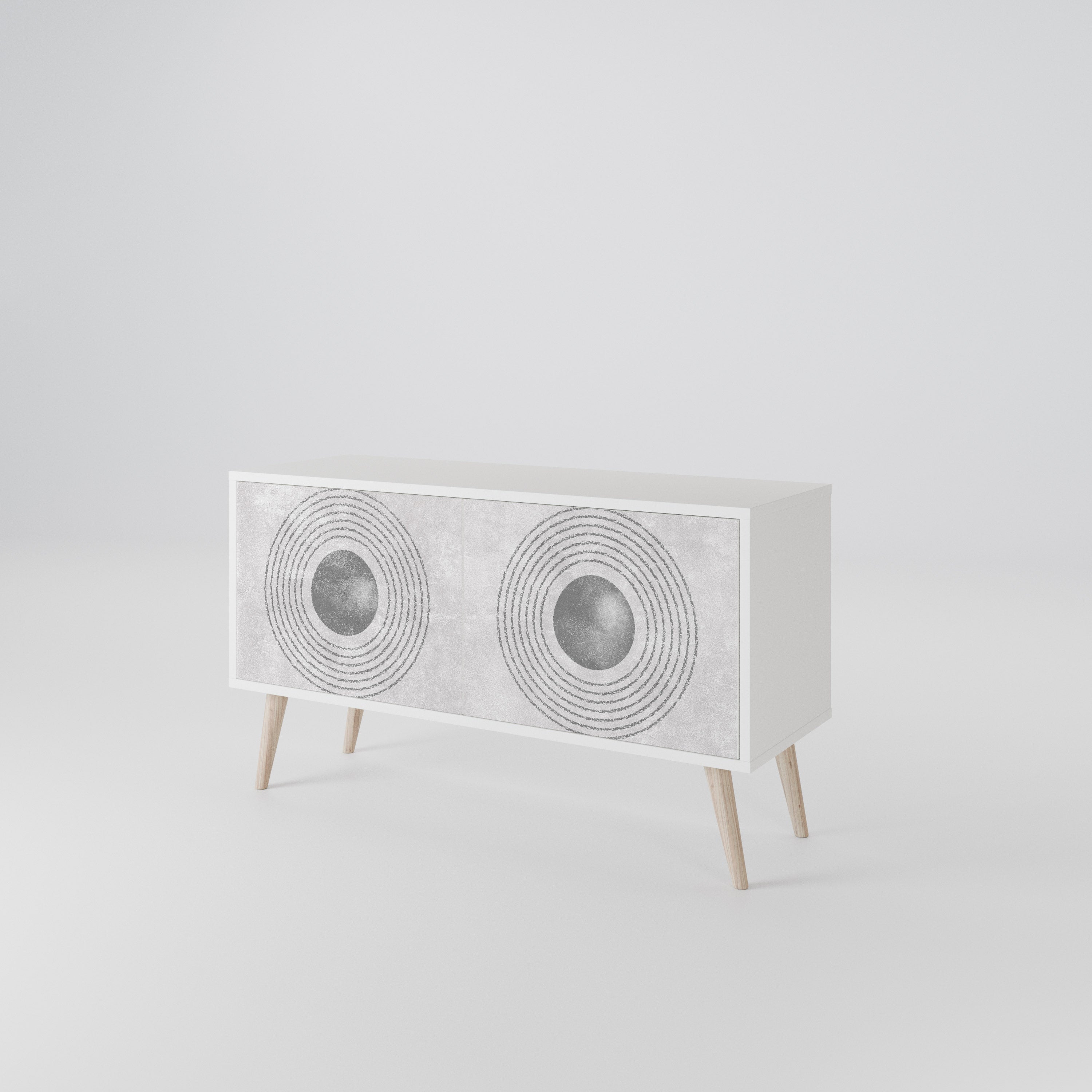 SOLID CIRCLES Συμπαγές έπιπλο τηλεόρασης 2-θυρών