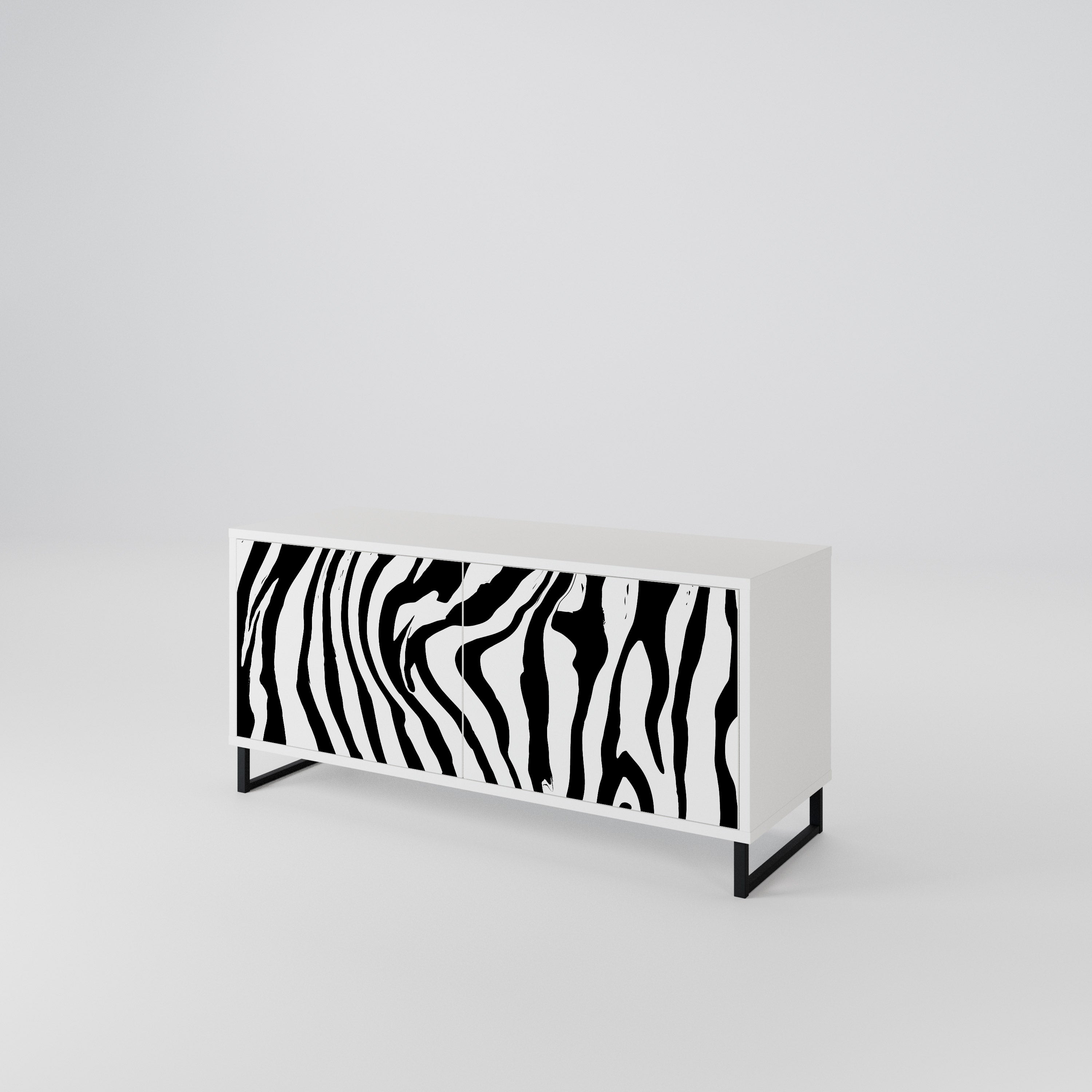SPLENDID ZEBRA Συμπαγές έπιπλο τηλεόρασης 2-θυρών