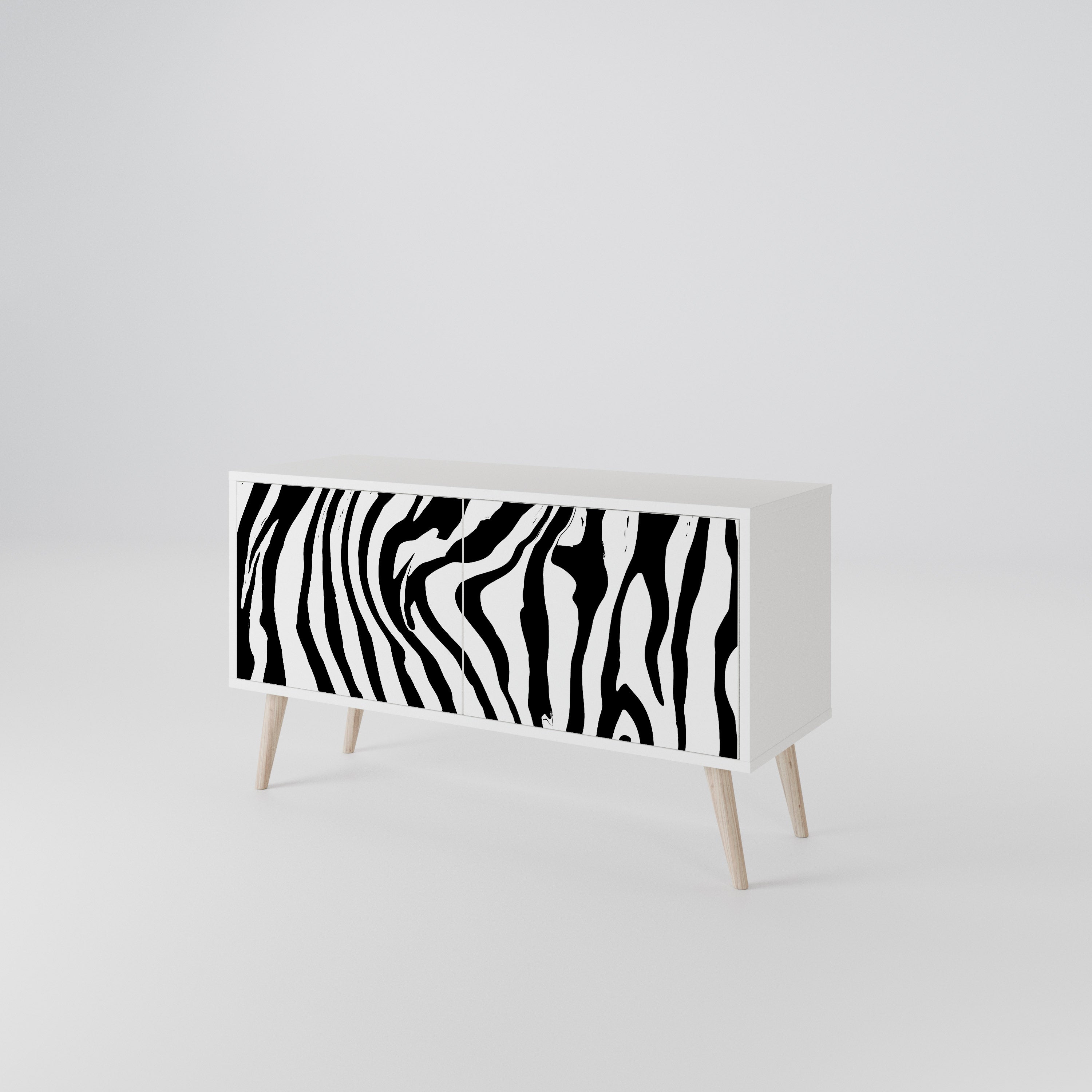 SPLENDID ZEBRA Συμπαγές έπιπλο τηλεόρασης 2-θυρών