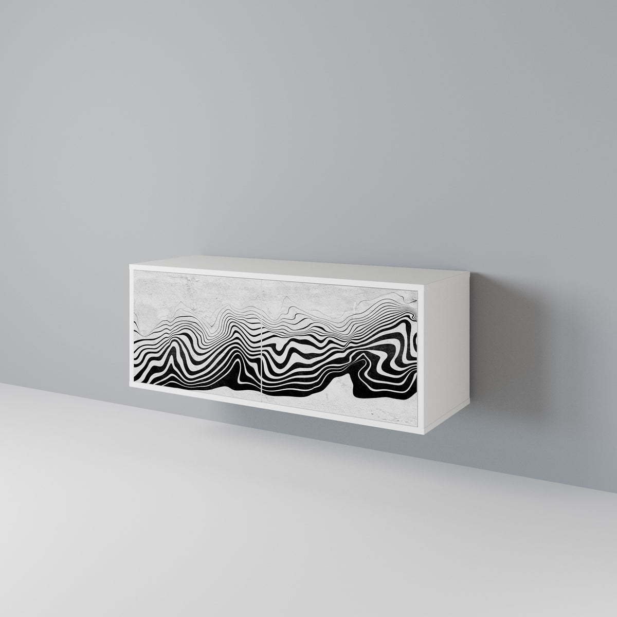 MONOCHROME MIRAGE Συμπαγές έπιπλο τηλεόρασης 2-θυρών