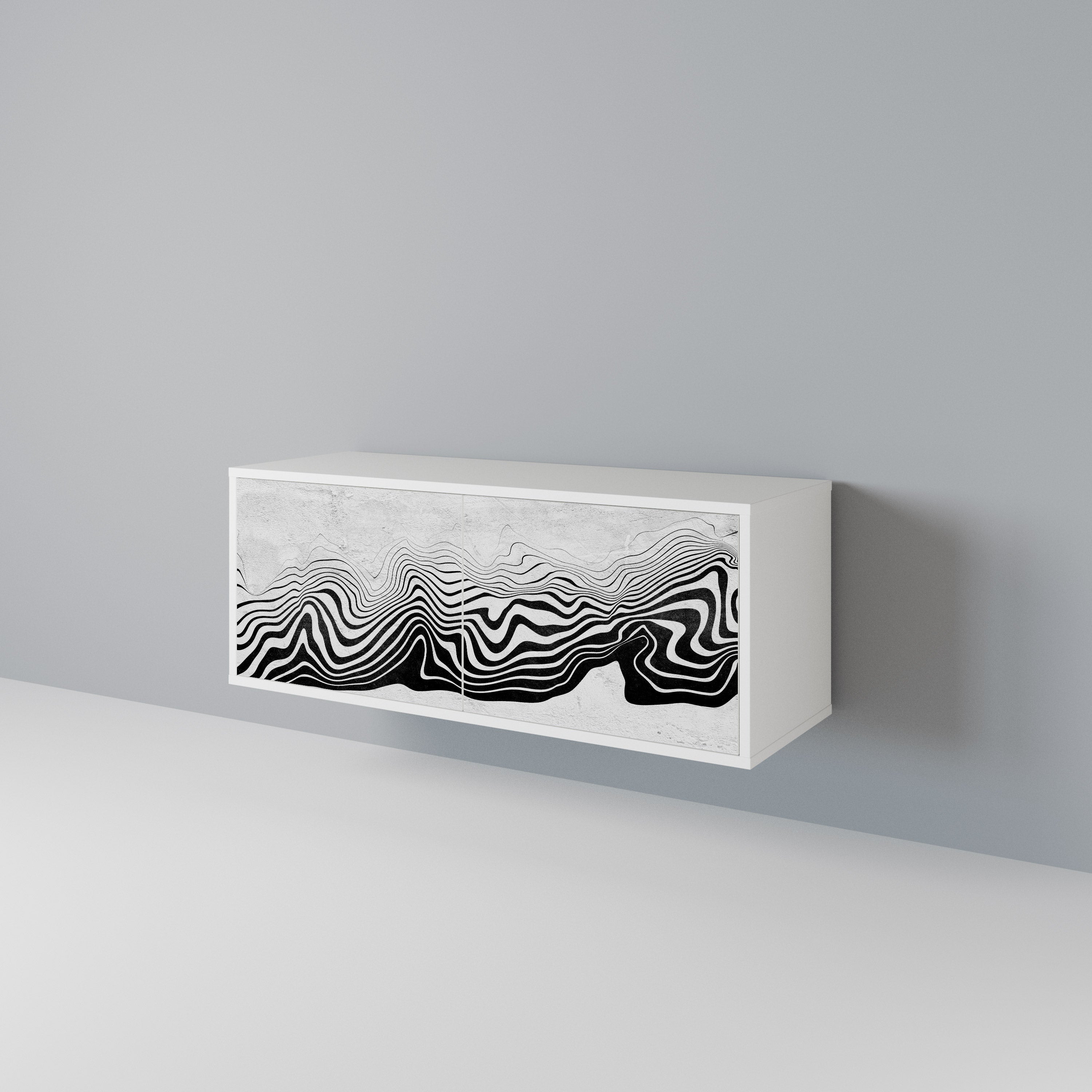 MONOCHROME MIRAGE Συμπαγές έπιπλο τηλεόρασης 2-θυρών
