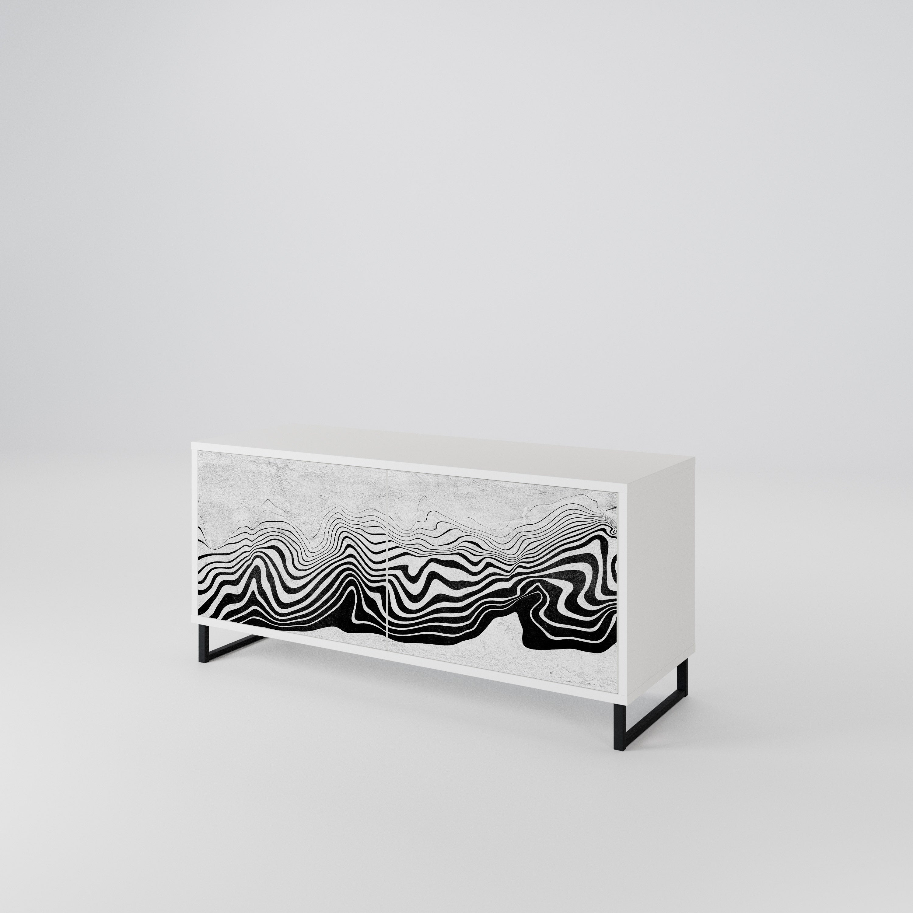 MONOCHROME MIRAGE Συμπαγές έπιπλο τηλεόρασης 2-θυρών