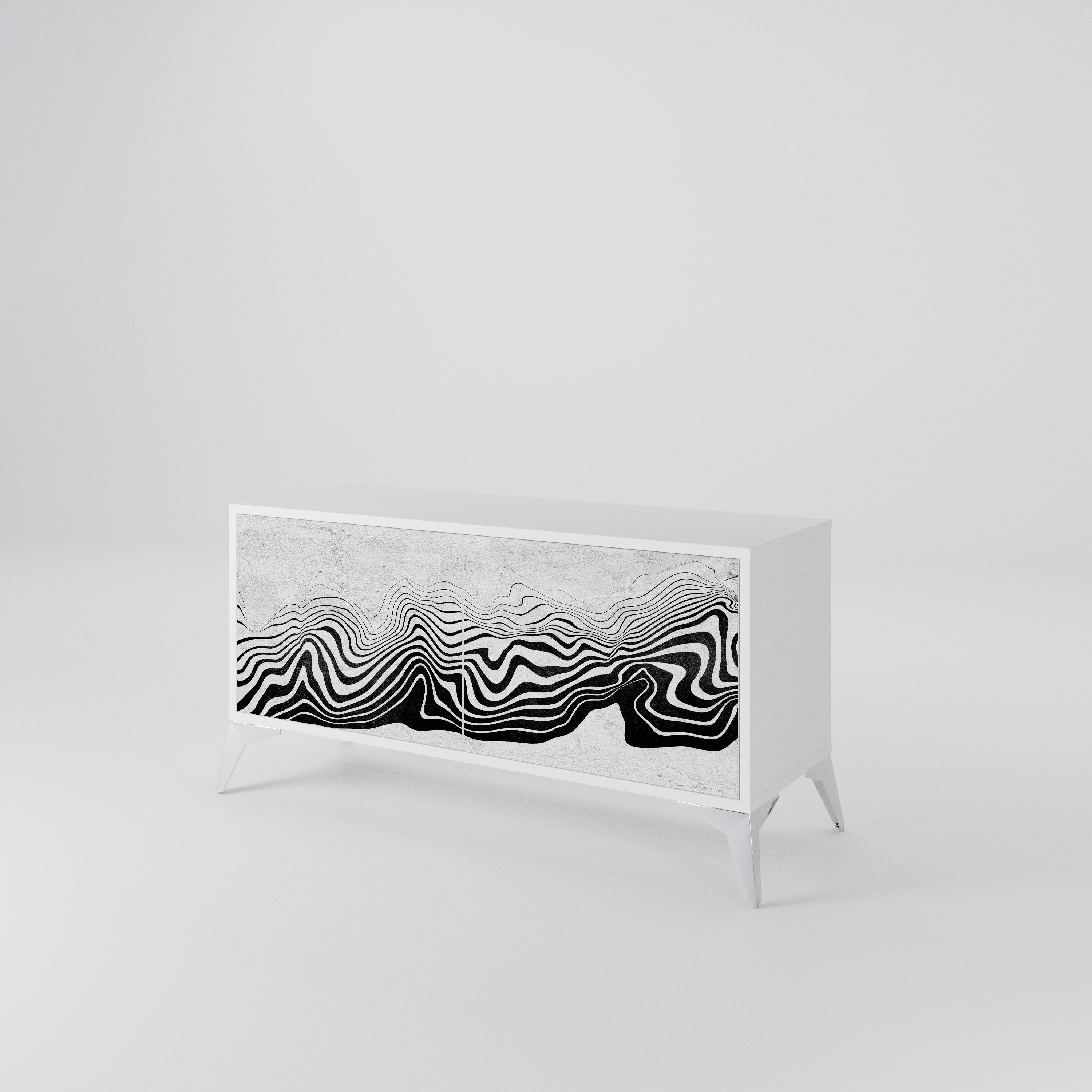 MONOCHROME MIRAGE Συμπαγές έπιπλο τηλεόρασης 2-θυρών