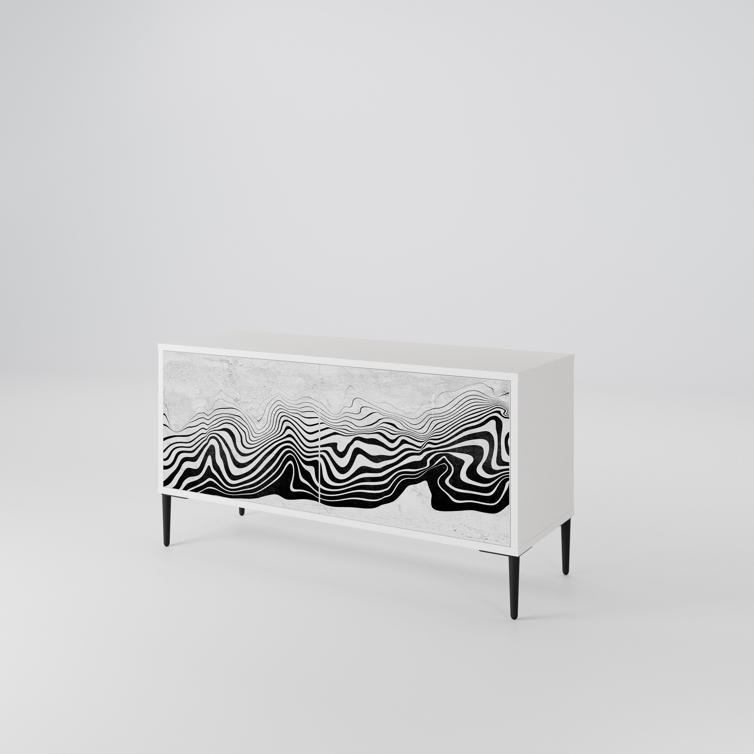 MONOCHROME MIRAGE Συμπαγές έπιπλο τηλεόρασης 2-θυρών