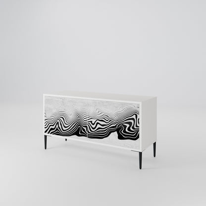 MONOCHROME MIRAGE Συμπαγές έπιπλο τηλεόρασης 2-θυρών
