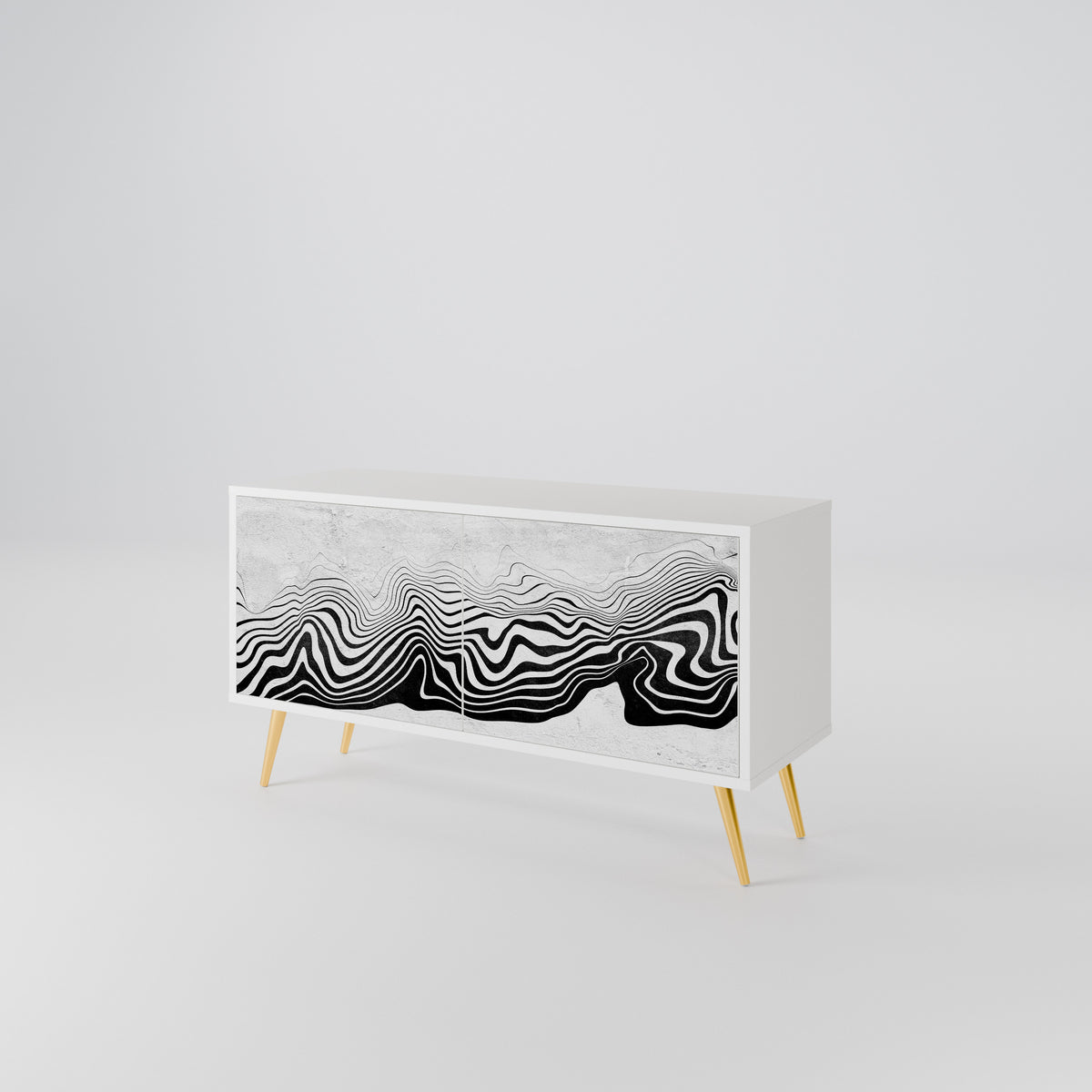 MONOCHROME MIRAGE Συμπαγές έπιπλο τηλεόρασης 2-θυρών