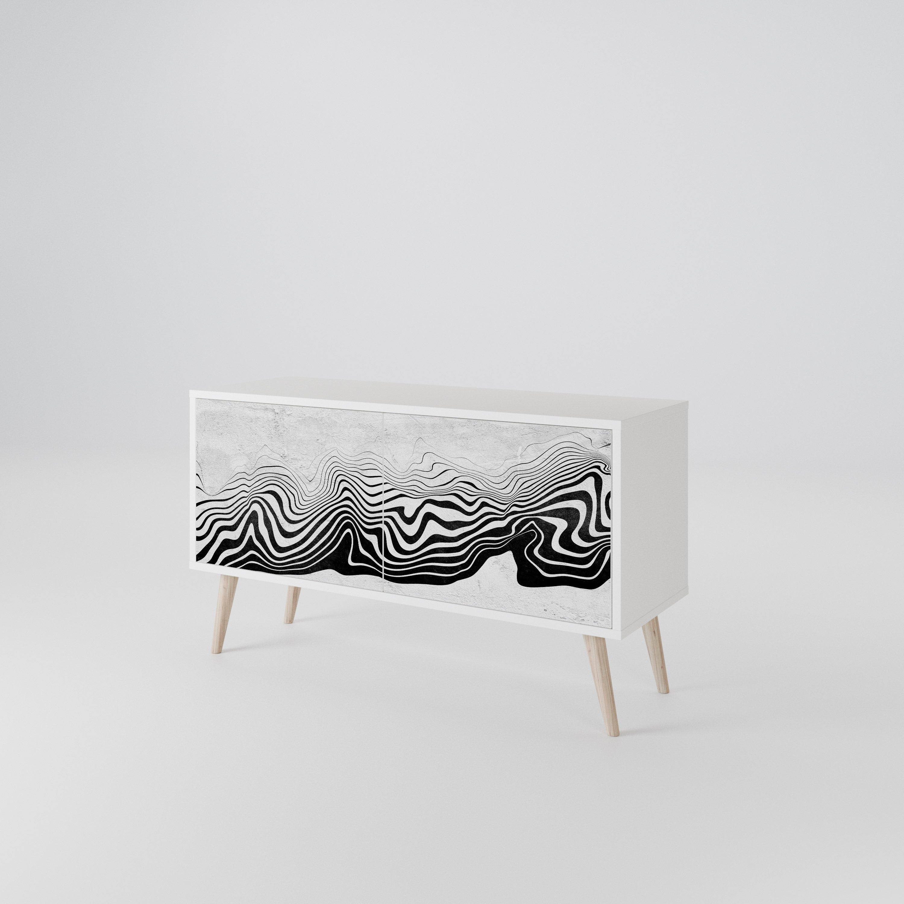 MONOCHROME MIRAGE Συμπαγές έπιπλο τηλεόρασης 2-θυρών