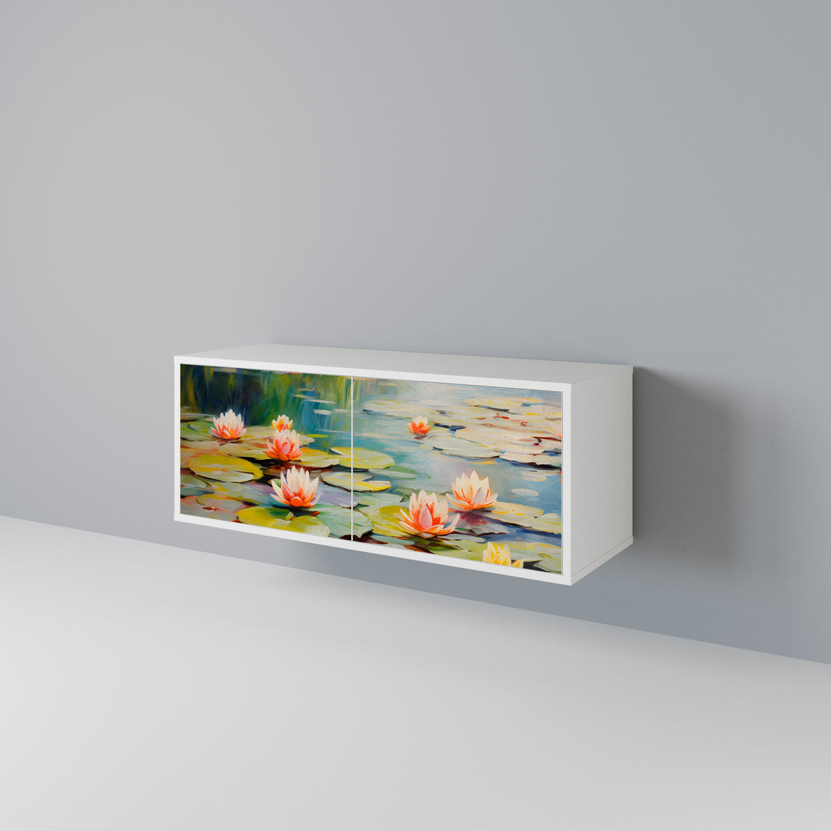 BLOOMING WATERS Συμπαγές έπιπλο τηλεόρασης 2-θυρών