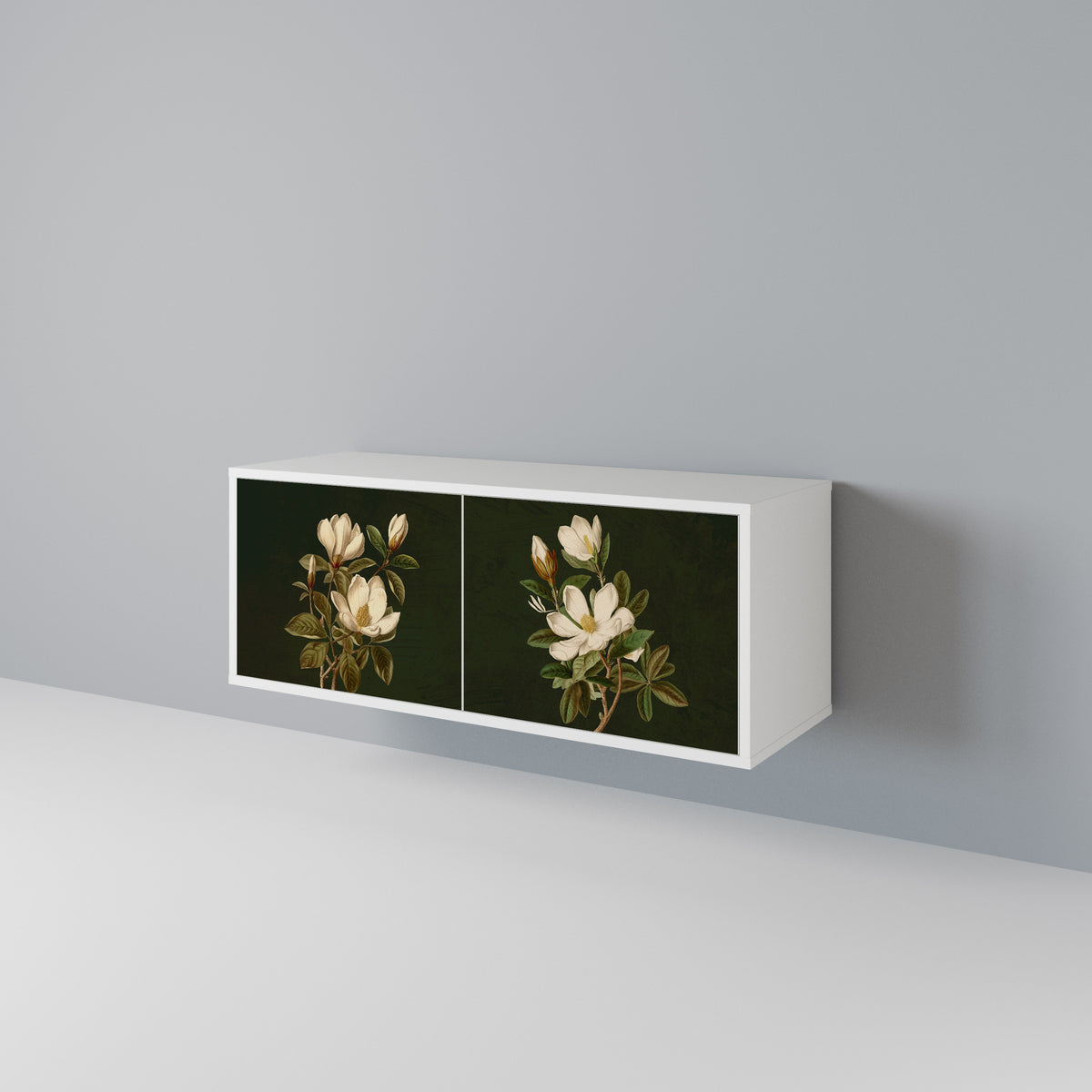 FLORAL NOIR Συμπαγές έπιπλο τηλεόρασης 2-θυρών