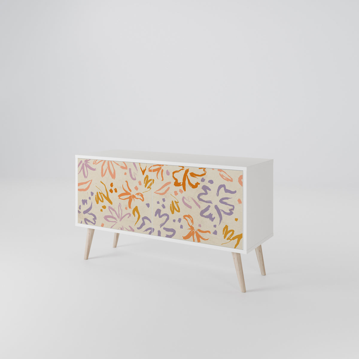 SPRING WHIMSY Compact 2-Door TV Cabinet
