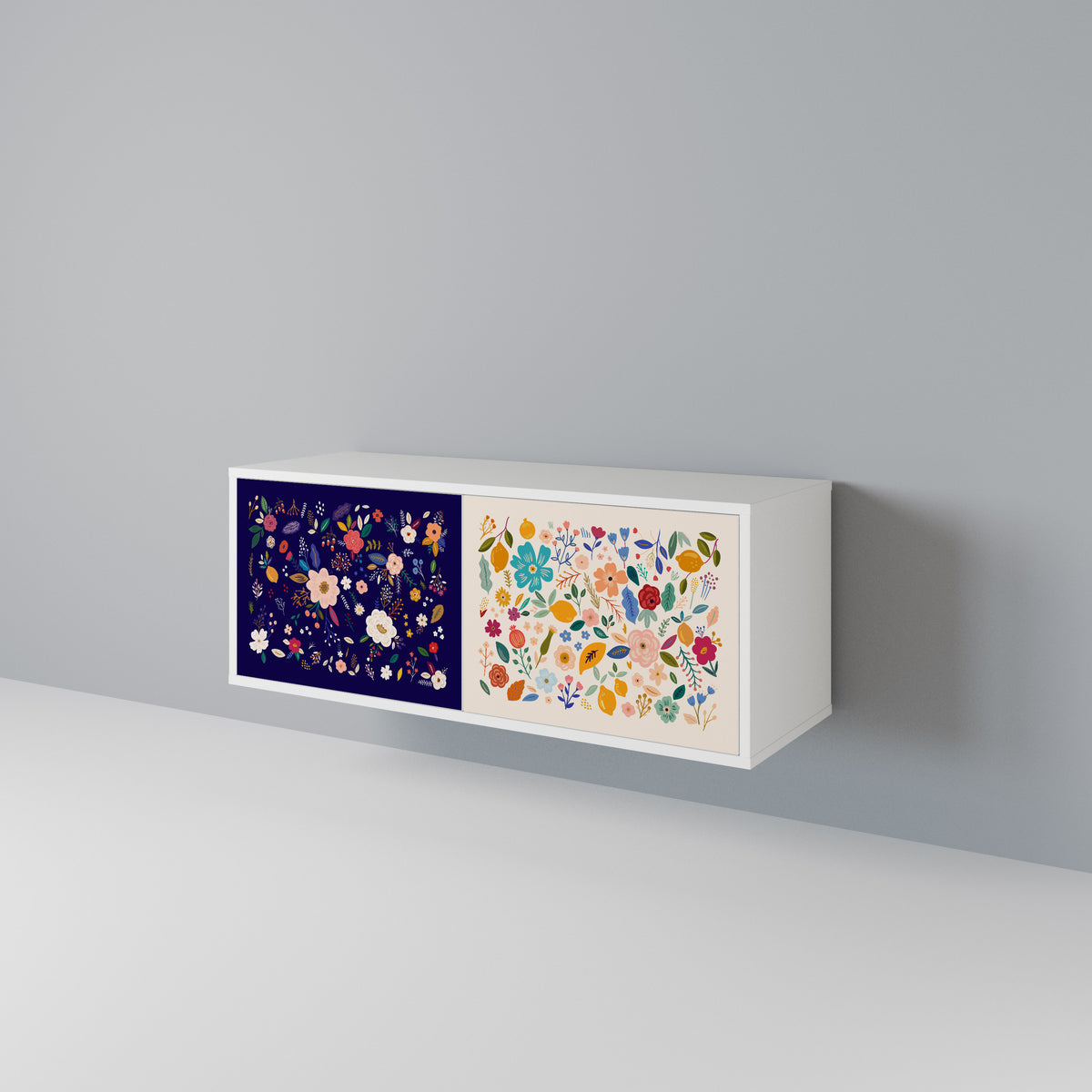 FLORAL COMBINATION Συμπαγές έπιπλο τηλεόρασης 2-θυρών