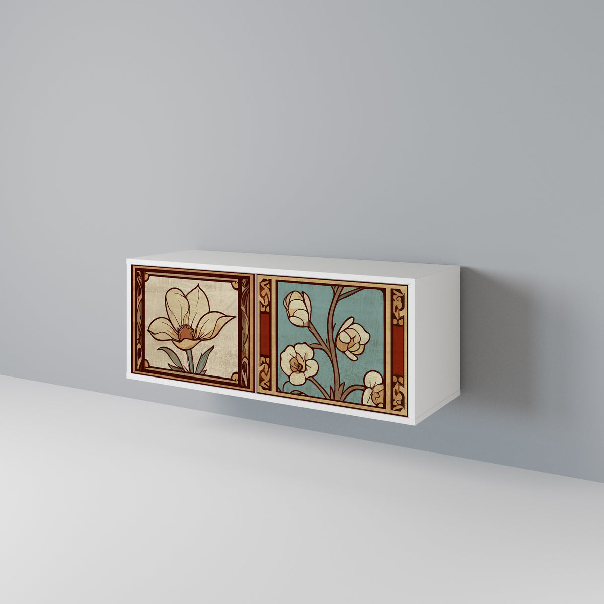 TIMELESS FLORA Συμπαγές έπιπλο τηλεόρασης 2-θυρών