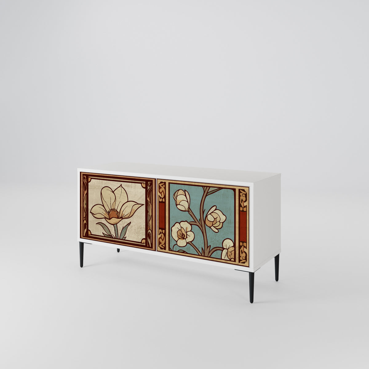 TIMELESS FLORA Συμπαγές έπιπλο τηλεόρασης 2-θυρών