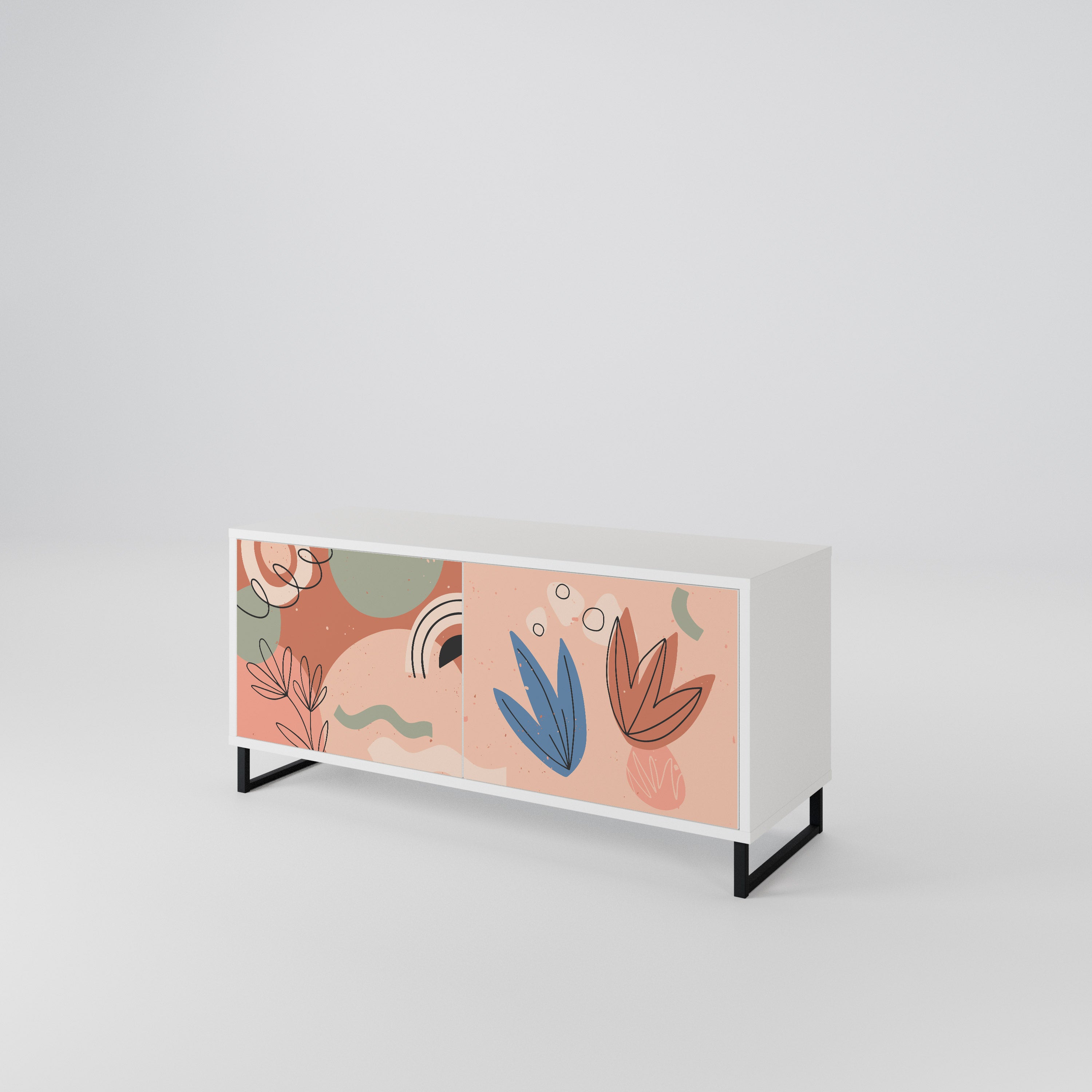PASTEL DESTINY Compact 2-Door TV Cabinet