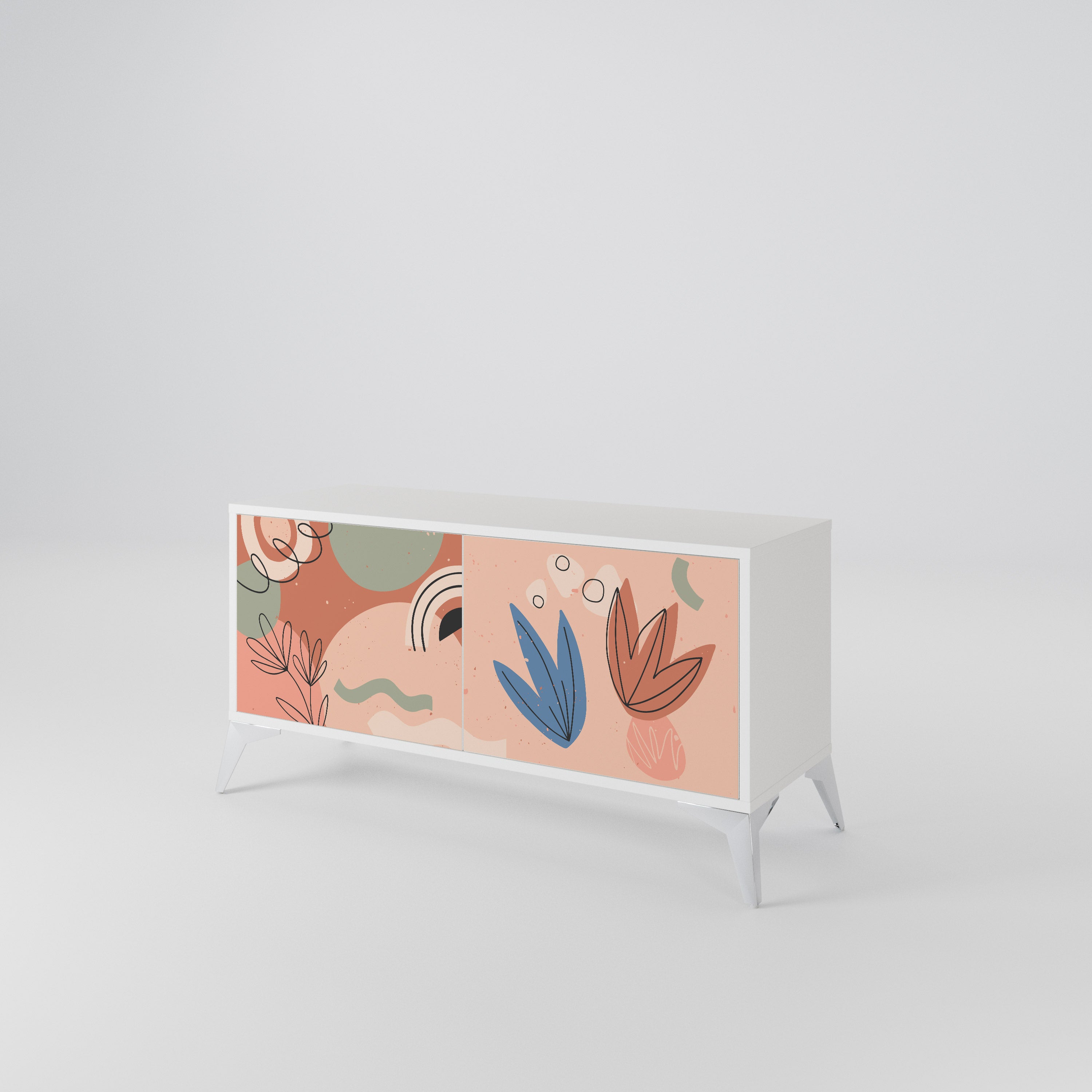 PASTEL DESTINY Compact 2-Door TV Cabinet