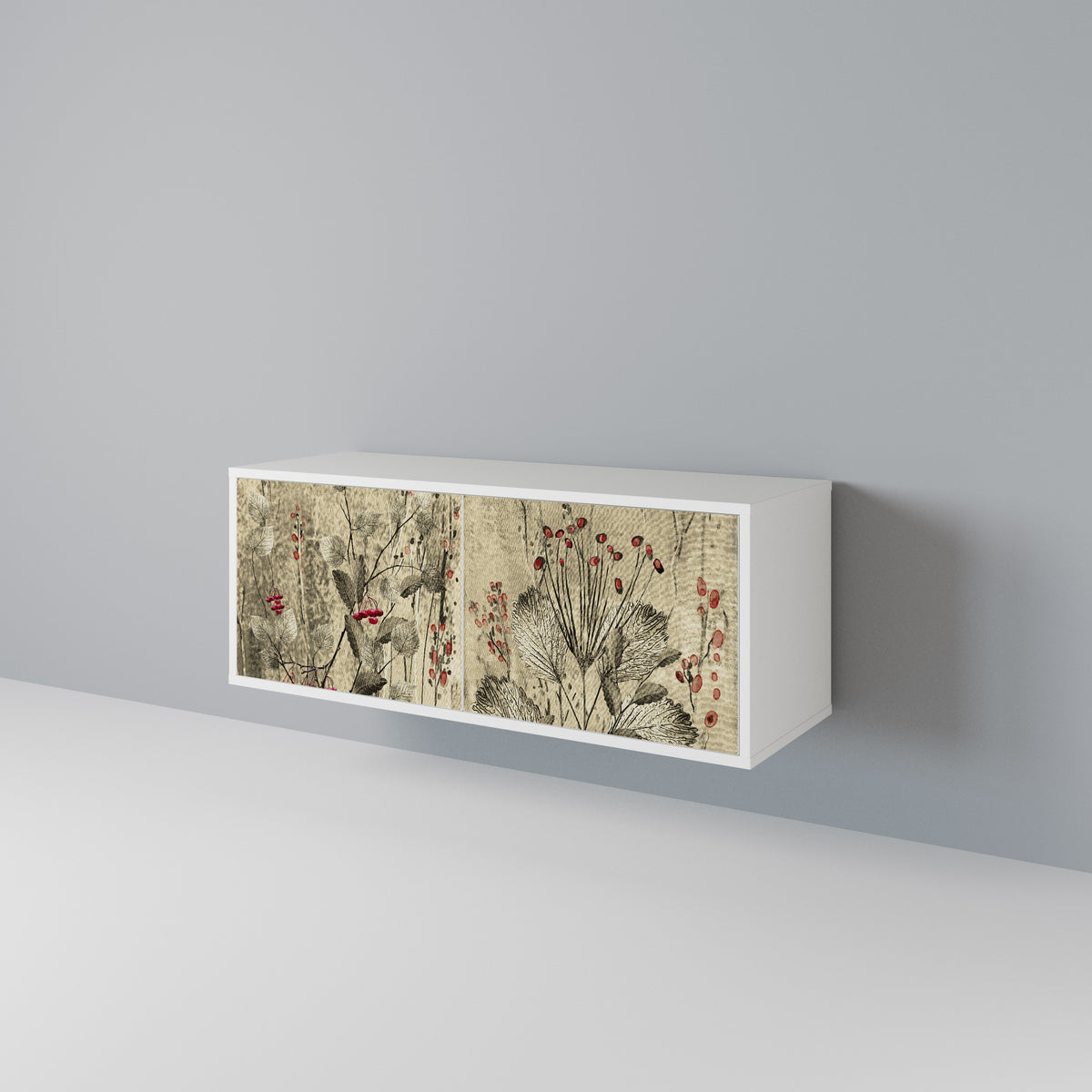 HERBAL GRACE Compact 2-Door TV Cabinet