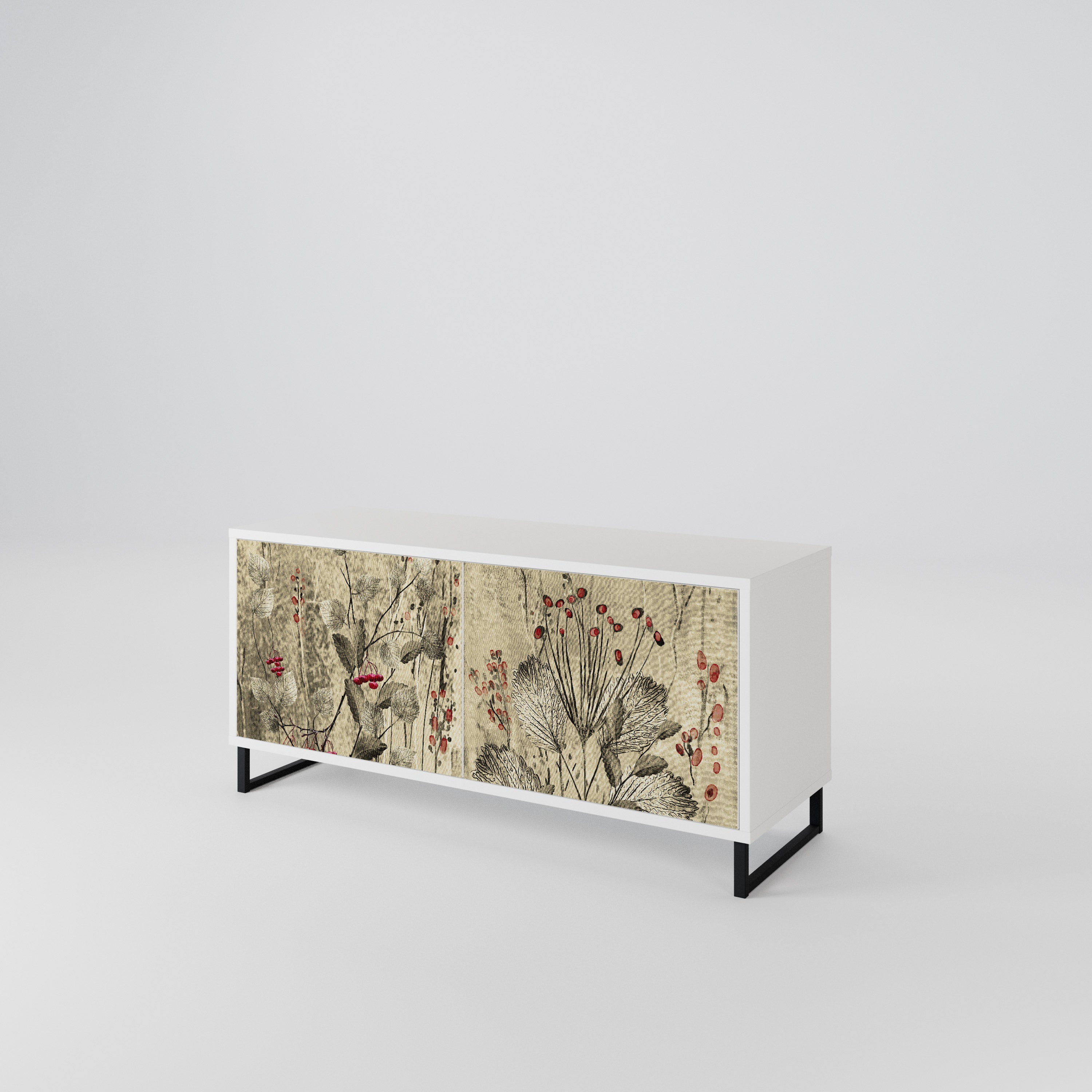 HERBAL GRACE Compact 2-Door TV Cabinet