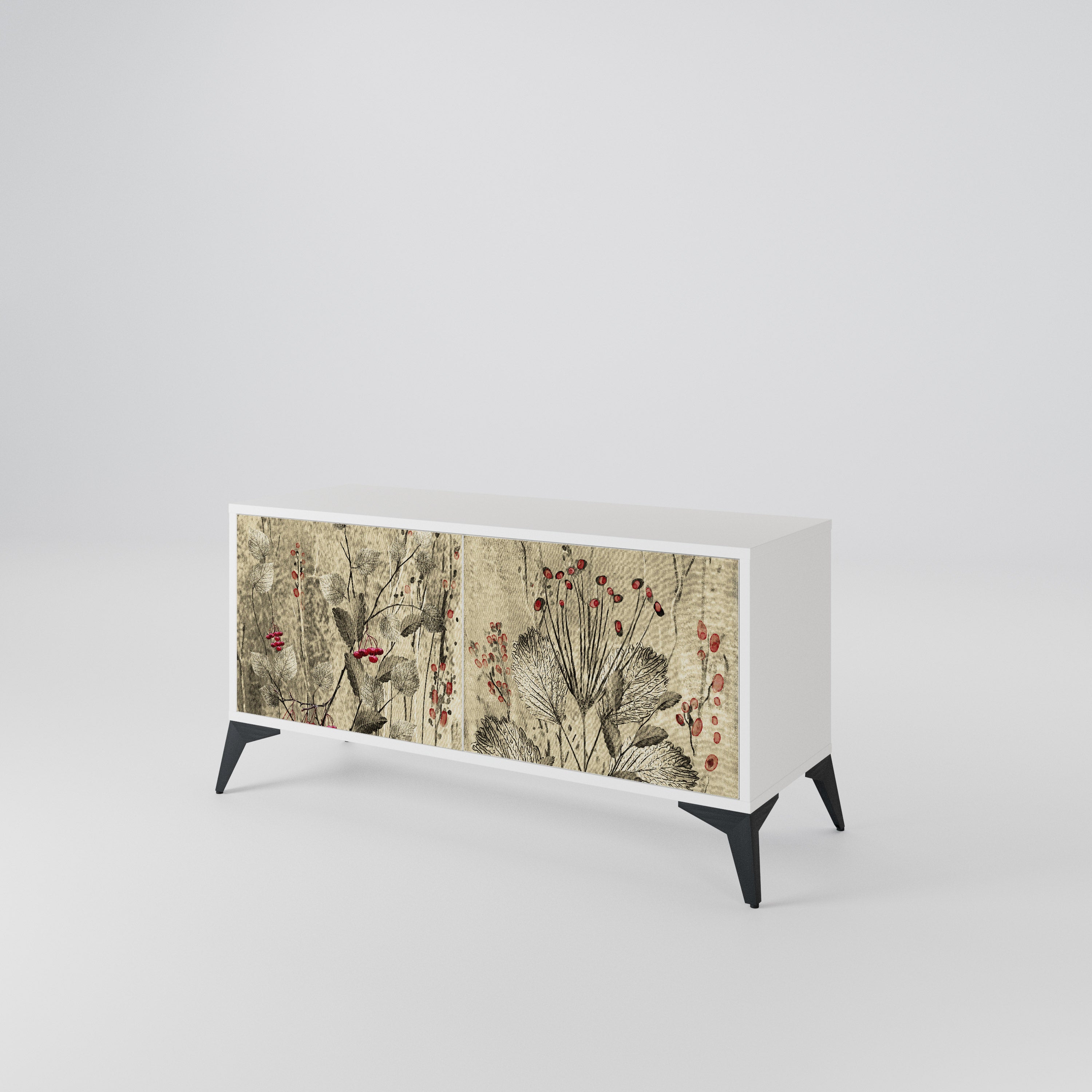 HERBAL GRACE Compact 2-Door TV Cabinet