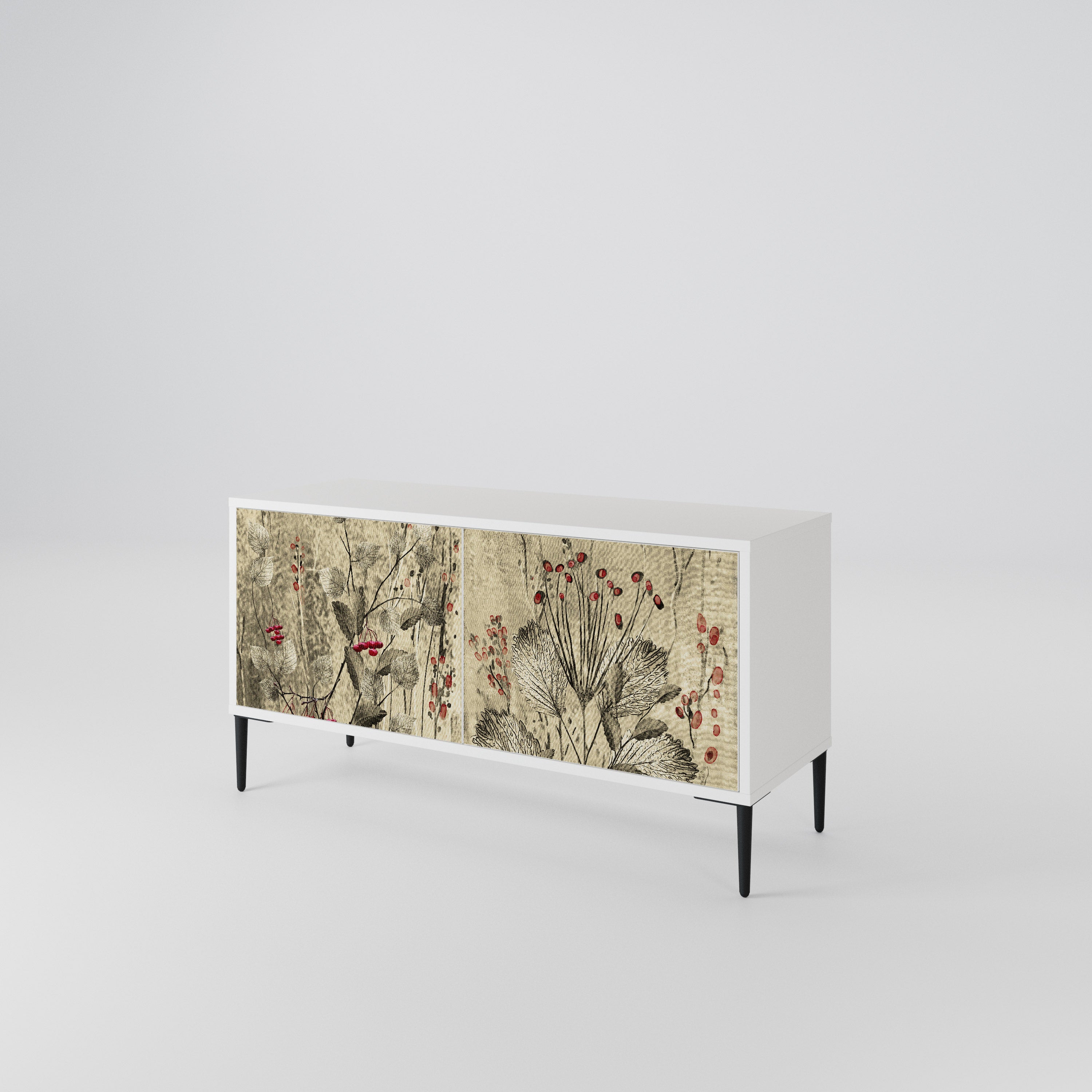 HERBAL GRACE Compact 2-Door TV Cabinet
