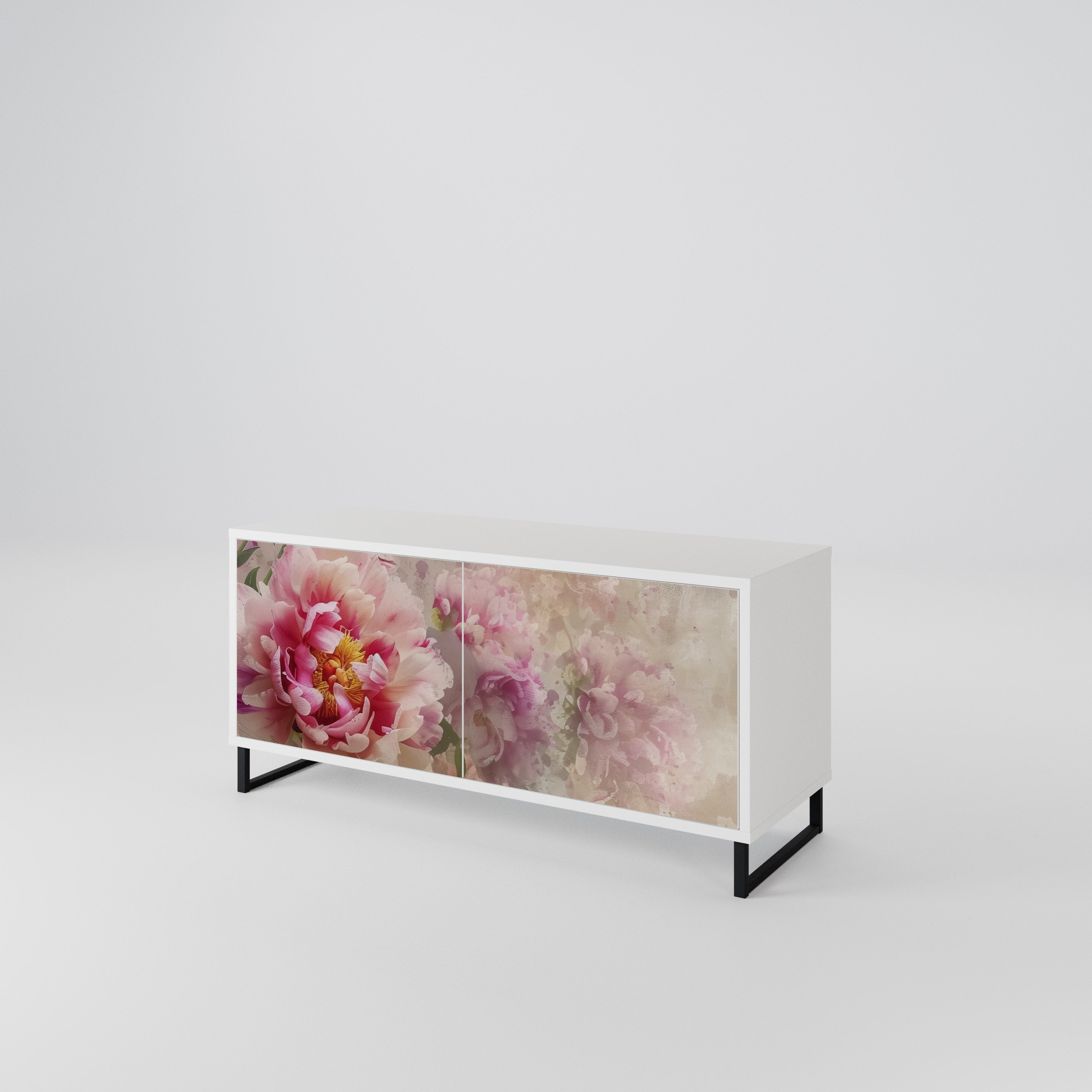 PEONY WHISPER Compact 2-Door TV Cabinet
