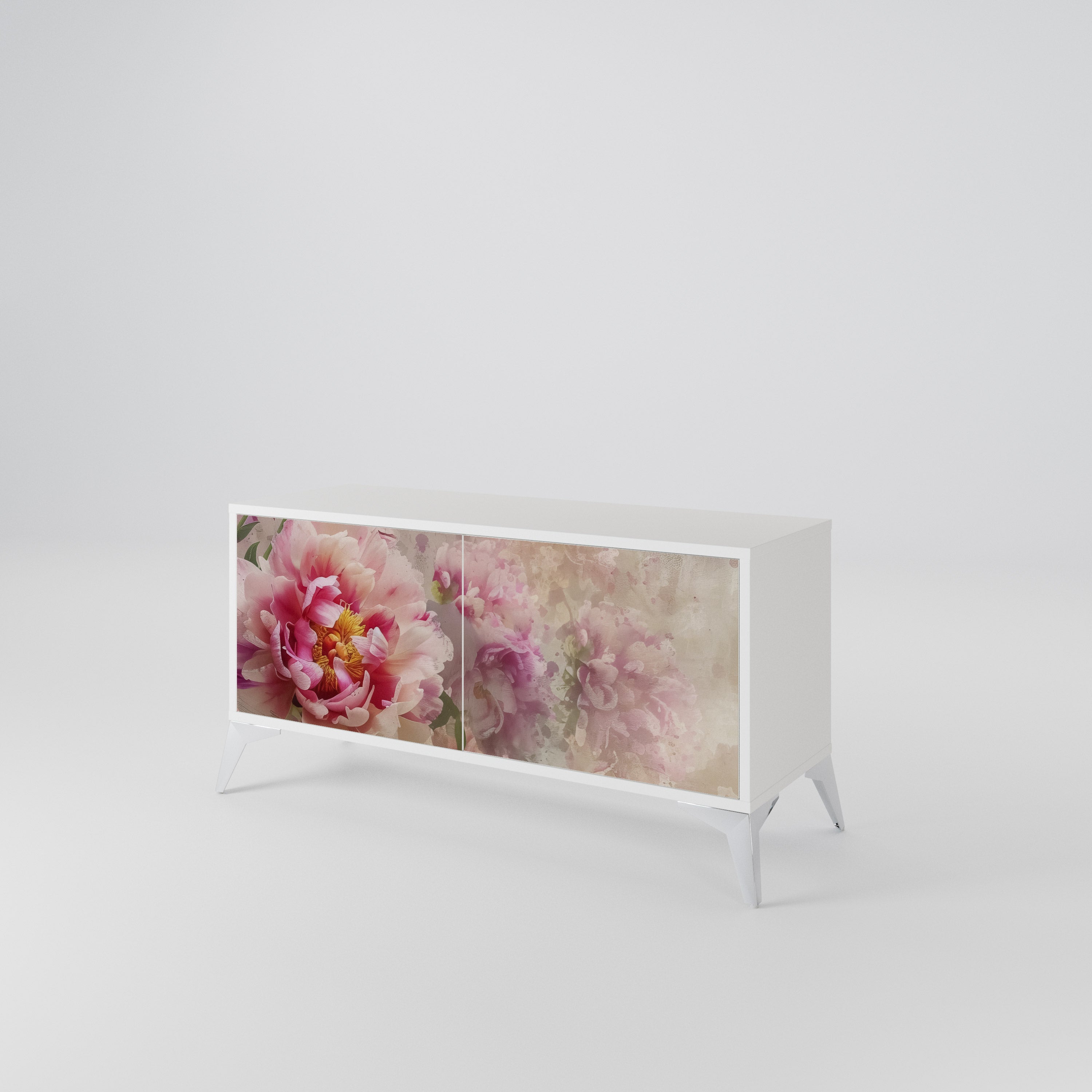 PEONY WHISPER Compact 2-Door TV Cabinet