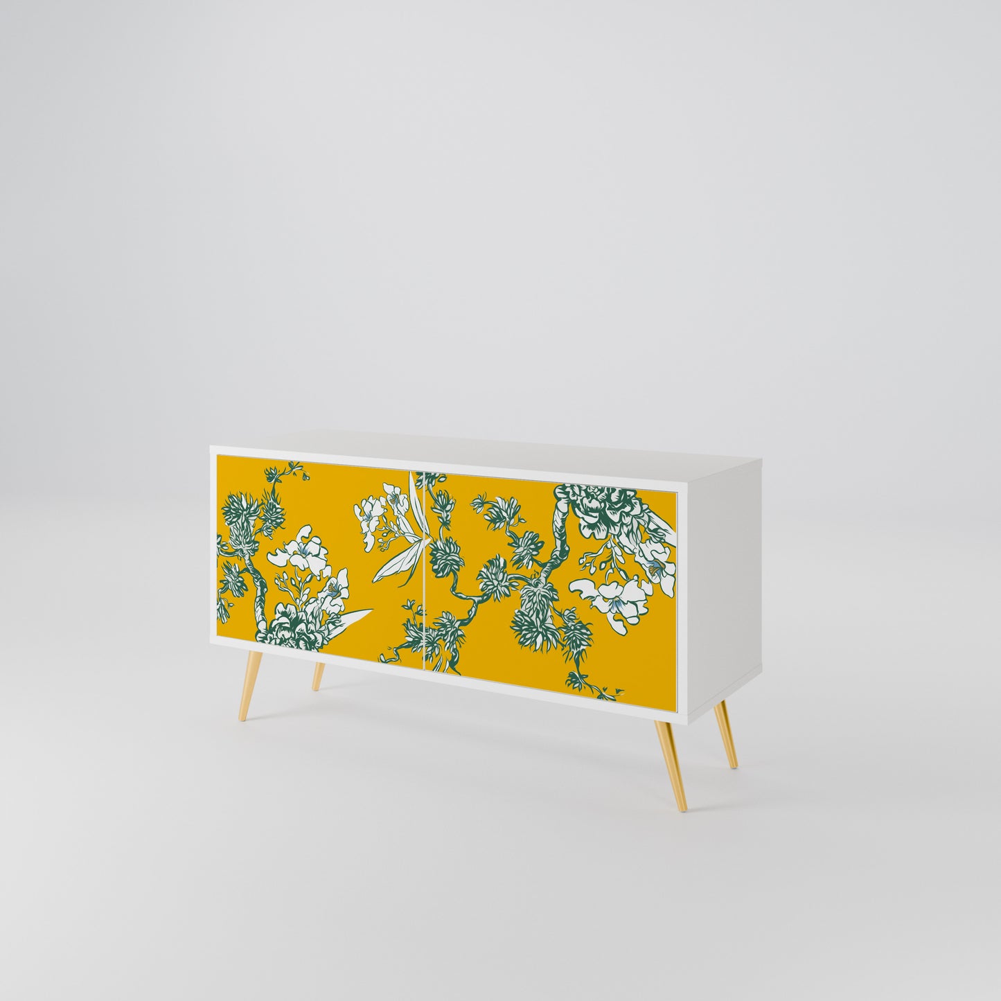 YELLOW CHINOISERIE Συμπαγές έπιπλο τηλεόρασης 2-θυρών