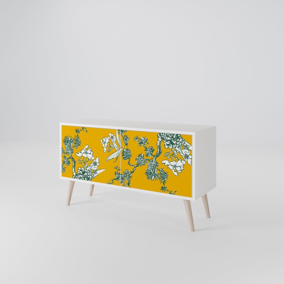 YELLOW CHINOISERIE Συμπαγές έπιπλο τηλεόρασης 2-θυρών