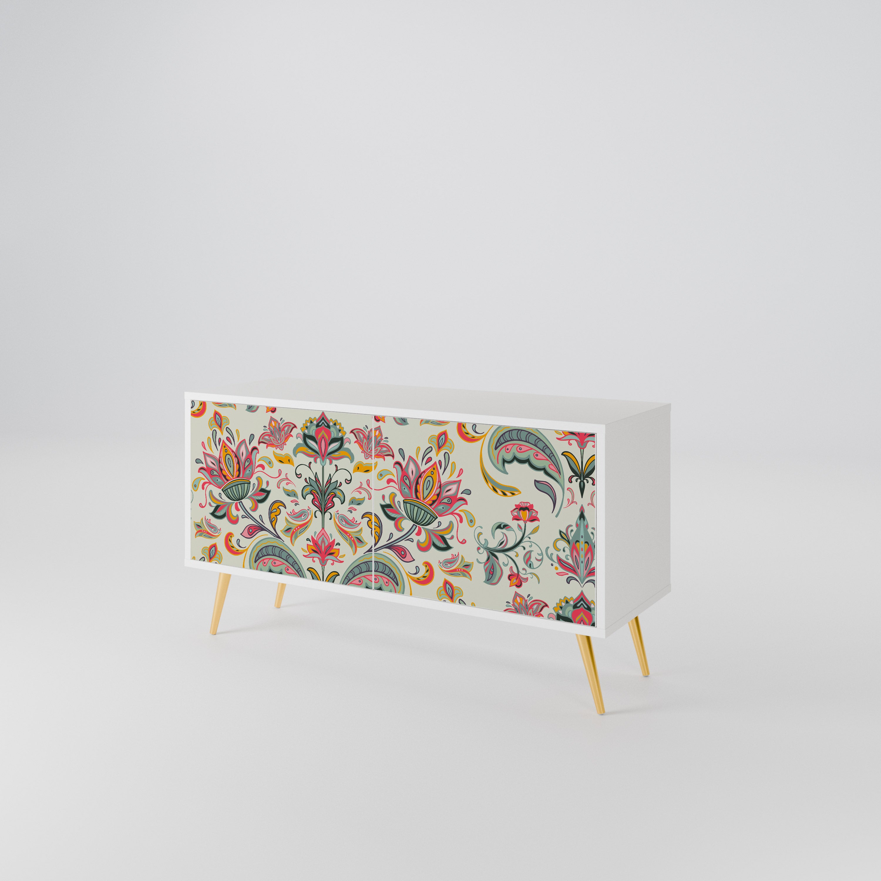 ORGANIC FOLKLORE Compact 2-Door TV Cabinet